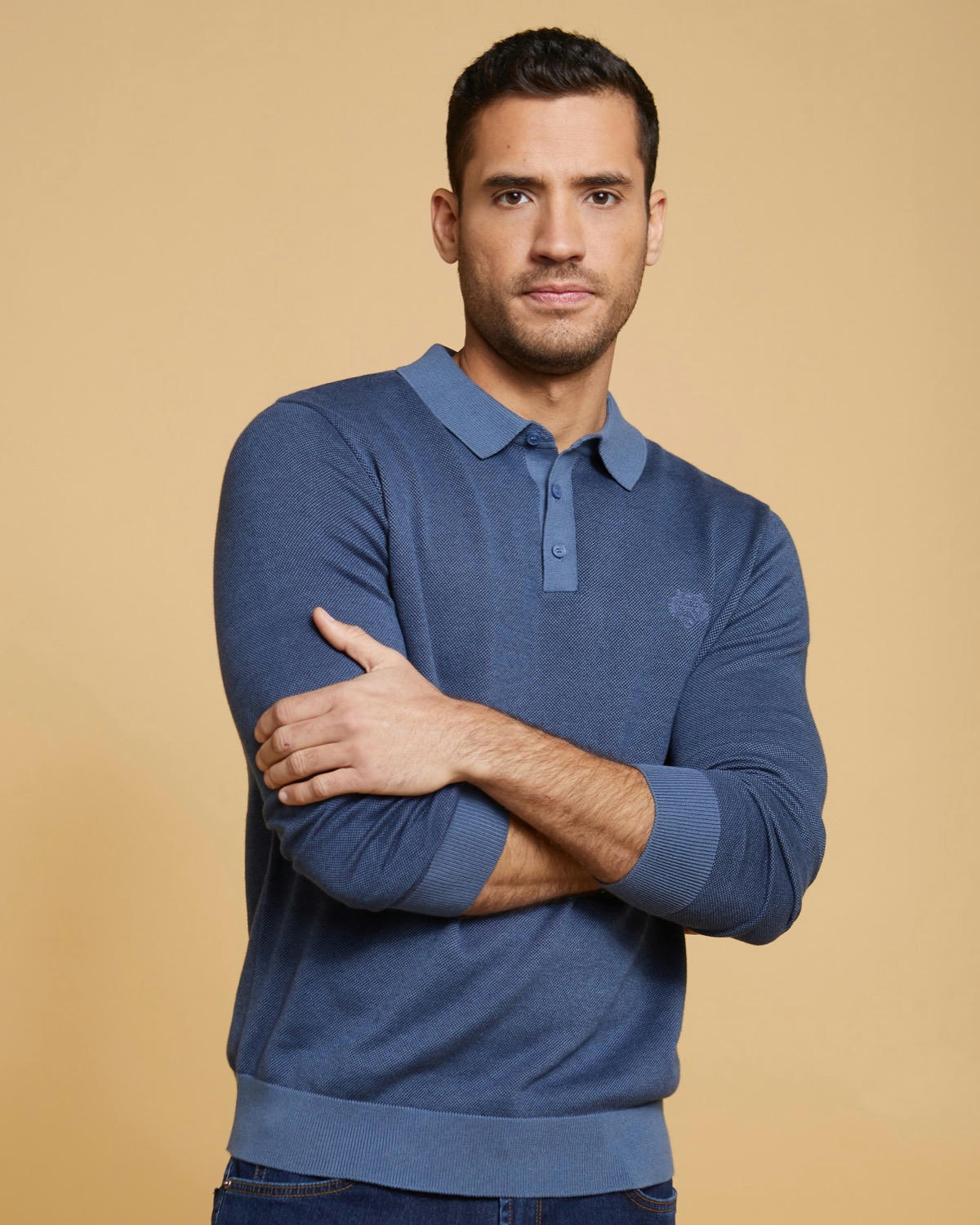 Paul Costelloe Living Long Sleeve Polo Top