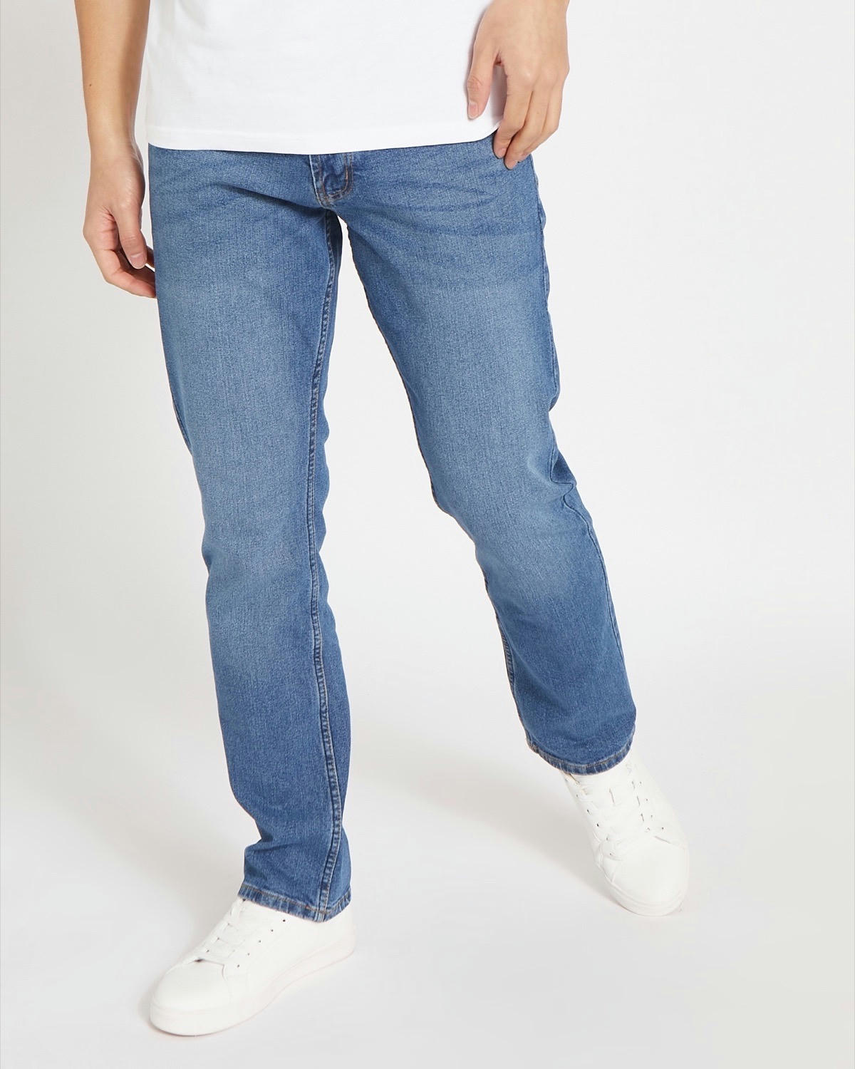 Straight Fit Stretch Jeans