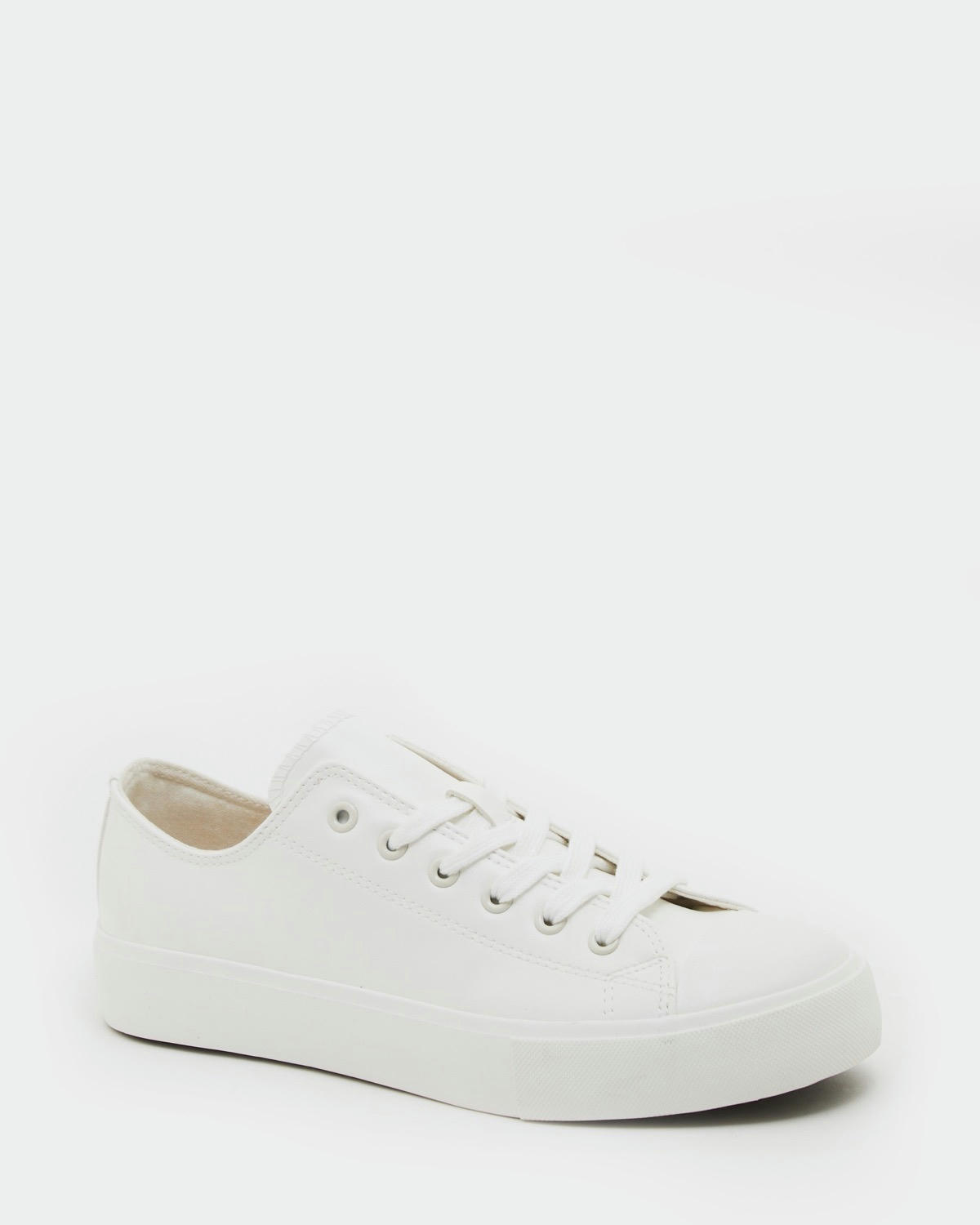 Platform Lace-Up Toe Cap Trainers