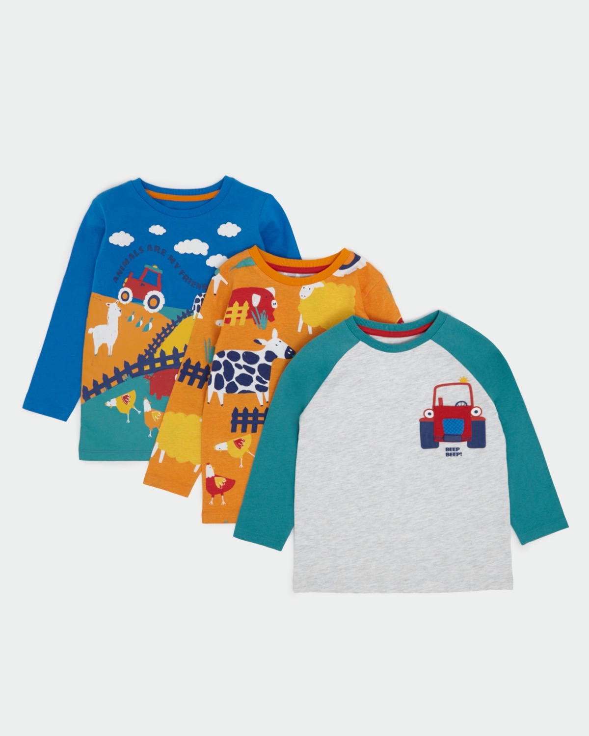 Long-Sleeved Top - Pack Of 3 (6 months-4 years)