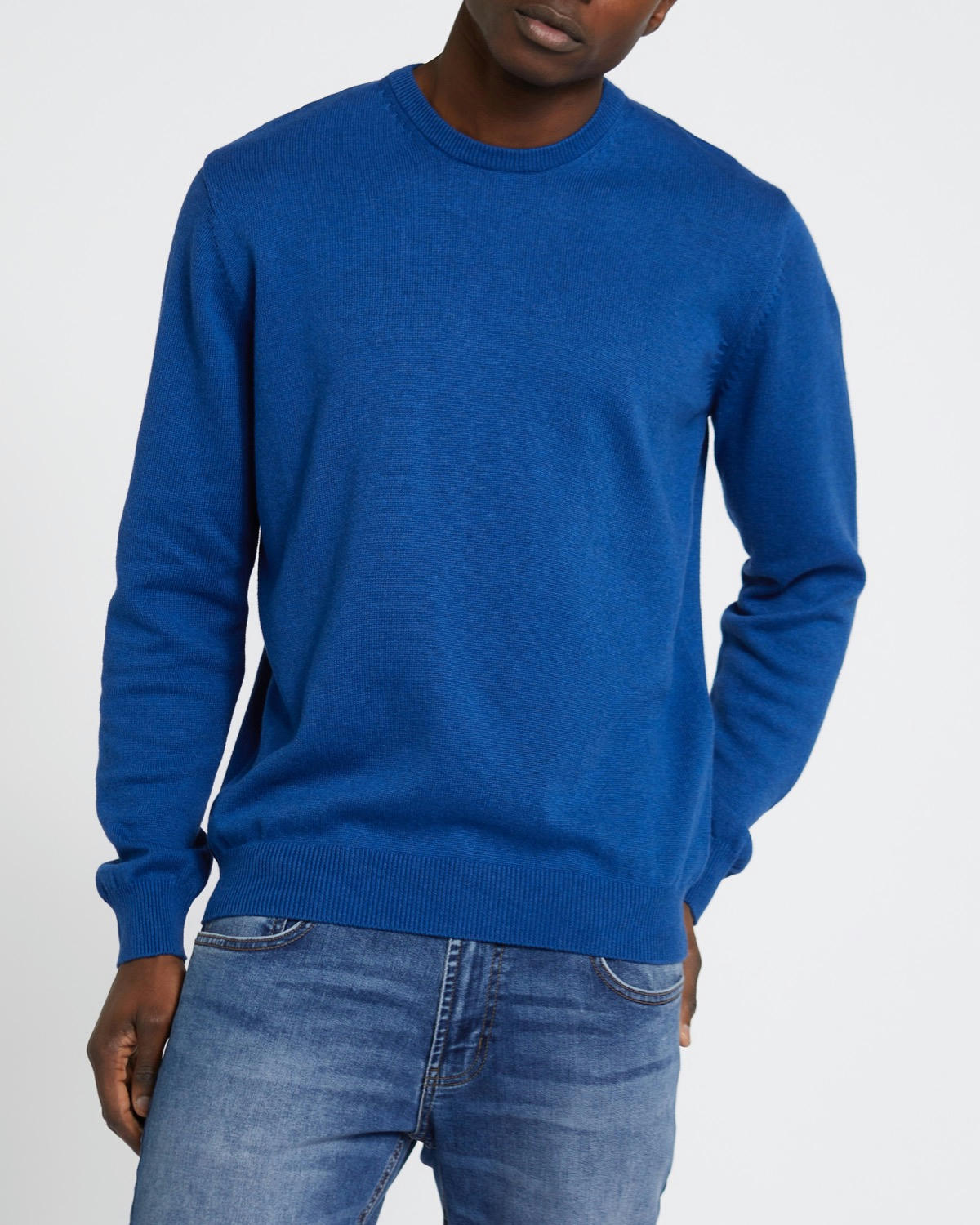 Regular Fit Cotton Crew Neck Jumper