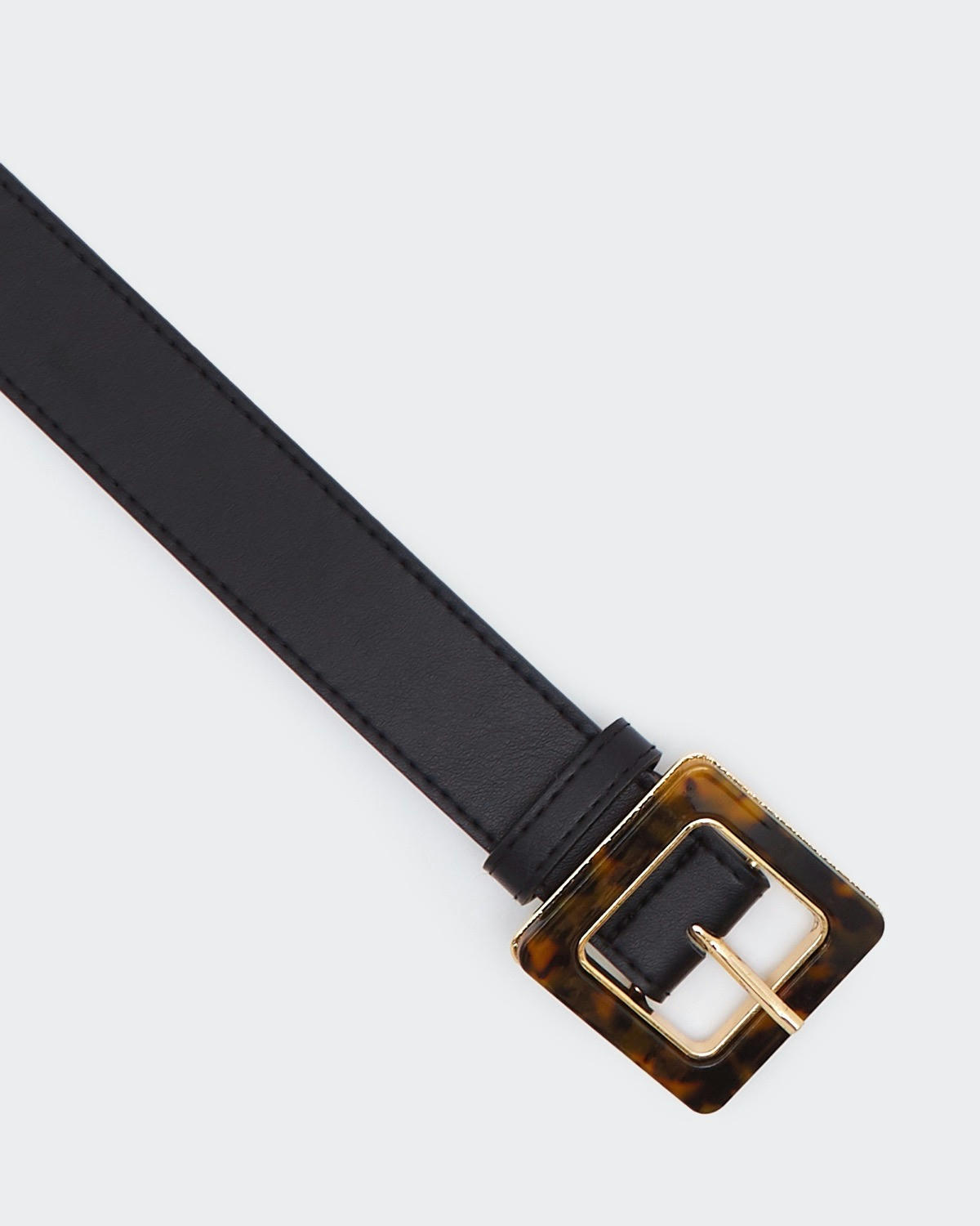 Tortoise Shell Buckle Jeans Belt