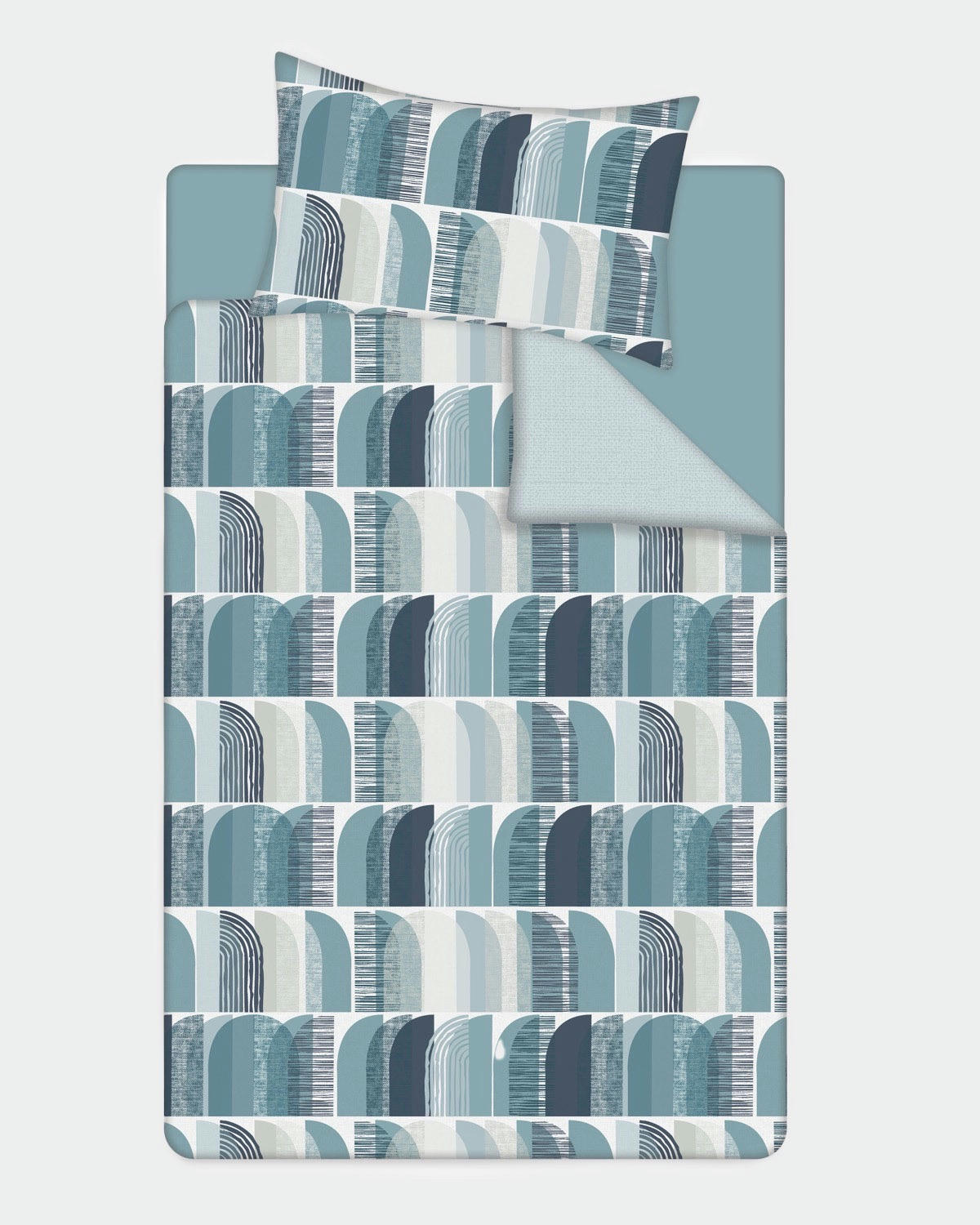 Curve Print Complete Bed Set