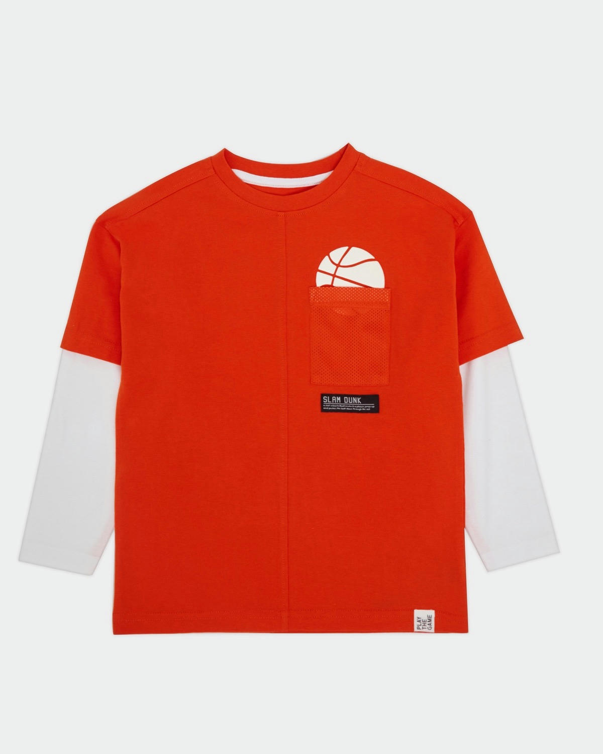 Long-Sleeved 2Fer Basketball Top (3-14 years)