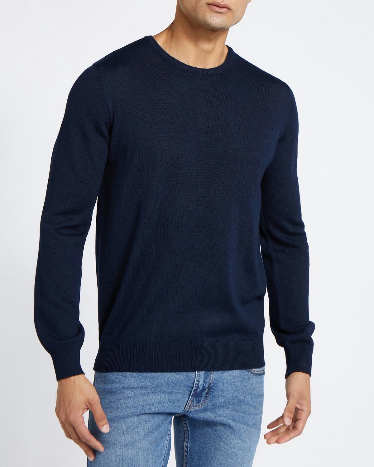 Merino Blend Crew Neck Jumper