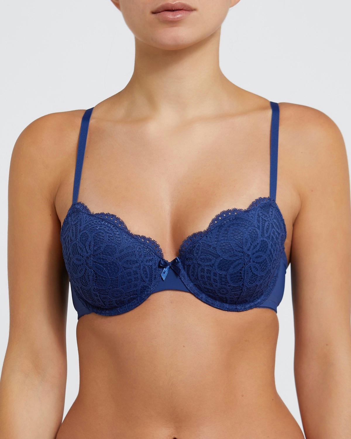 Wired Padded Floral Lace T-Shirt Bras - Pack Of 2