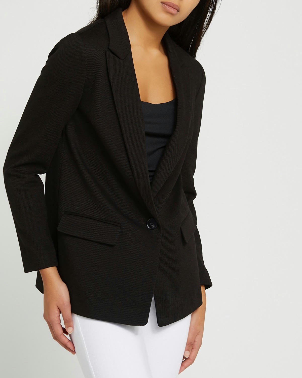 Textured Jersey Blazer