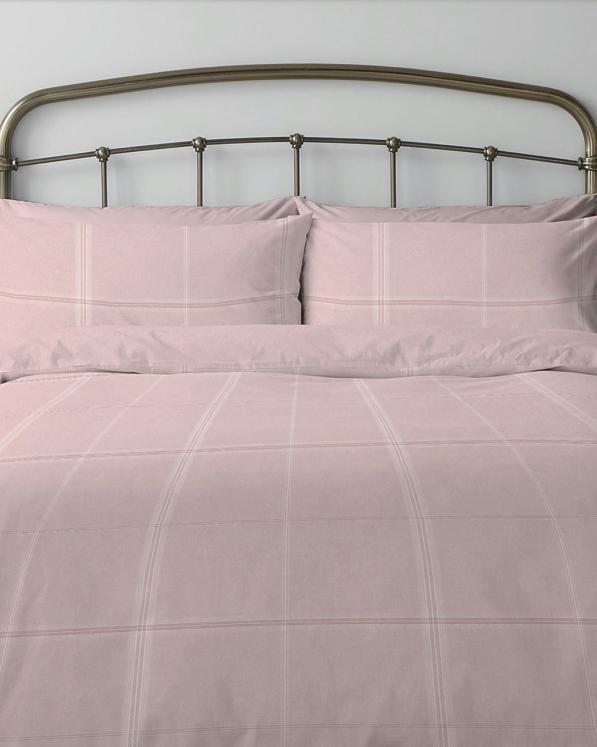 Brushed Cotton Check Duvet Set