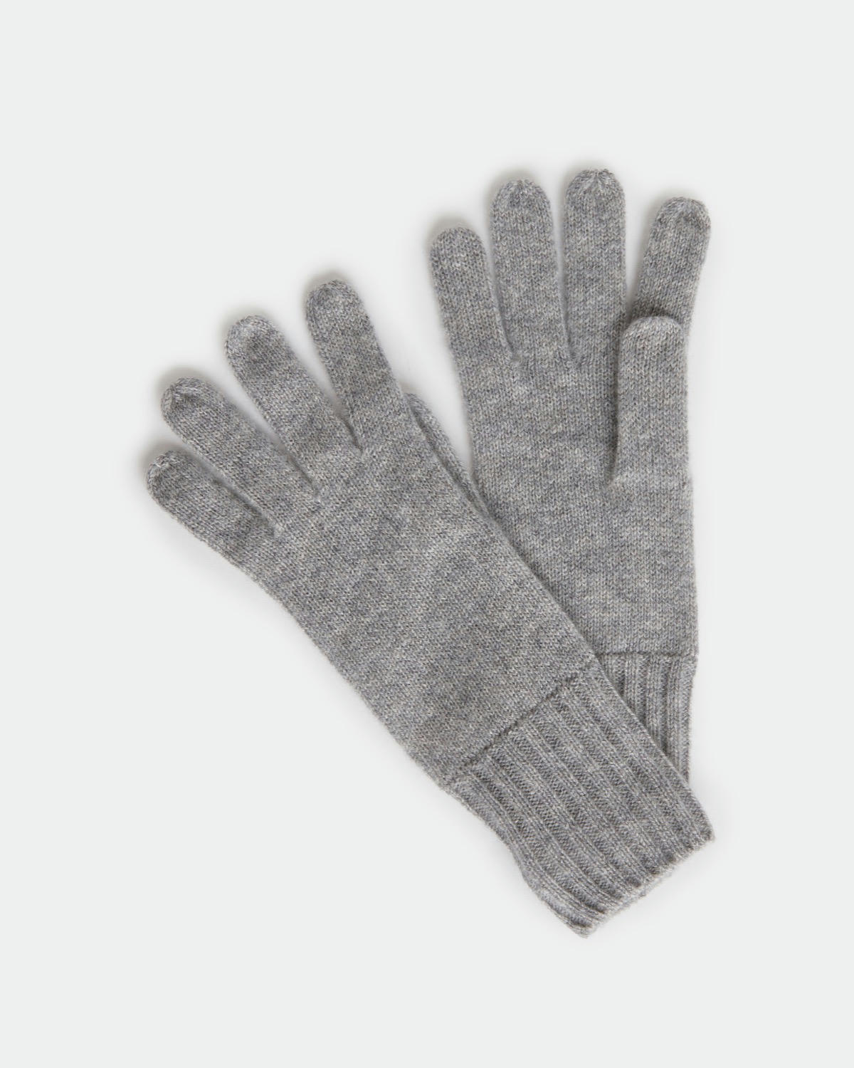 Carolyn Donnelly The Edit Grey Cashmere Gloves