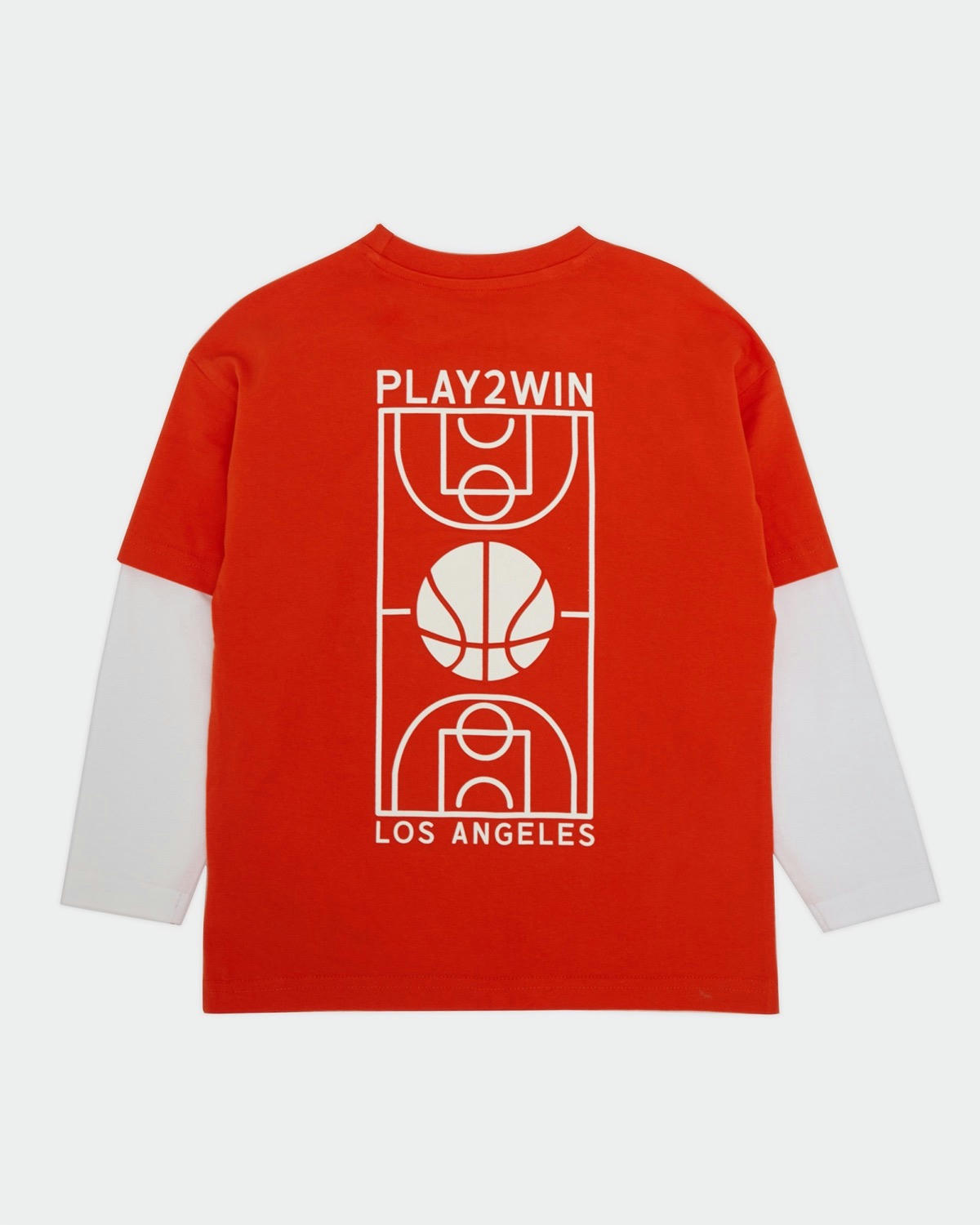 Long-Sleeved 2Fer Basketball Top (3-14 years)