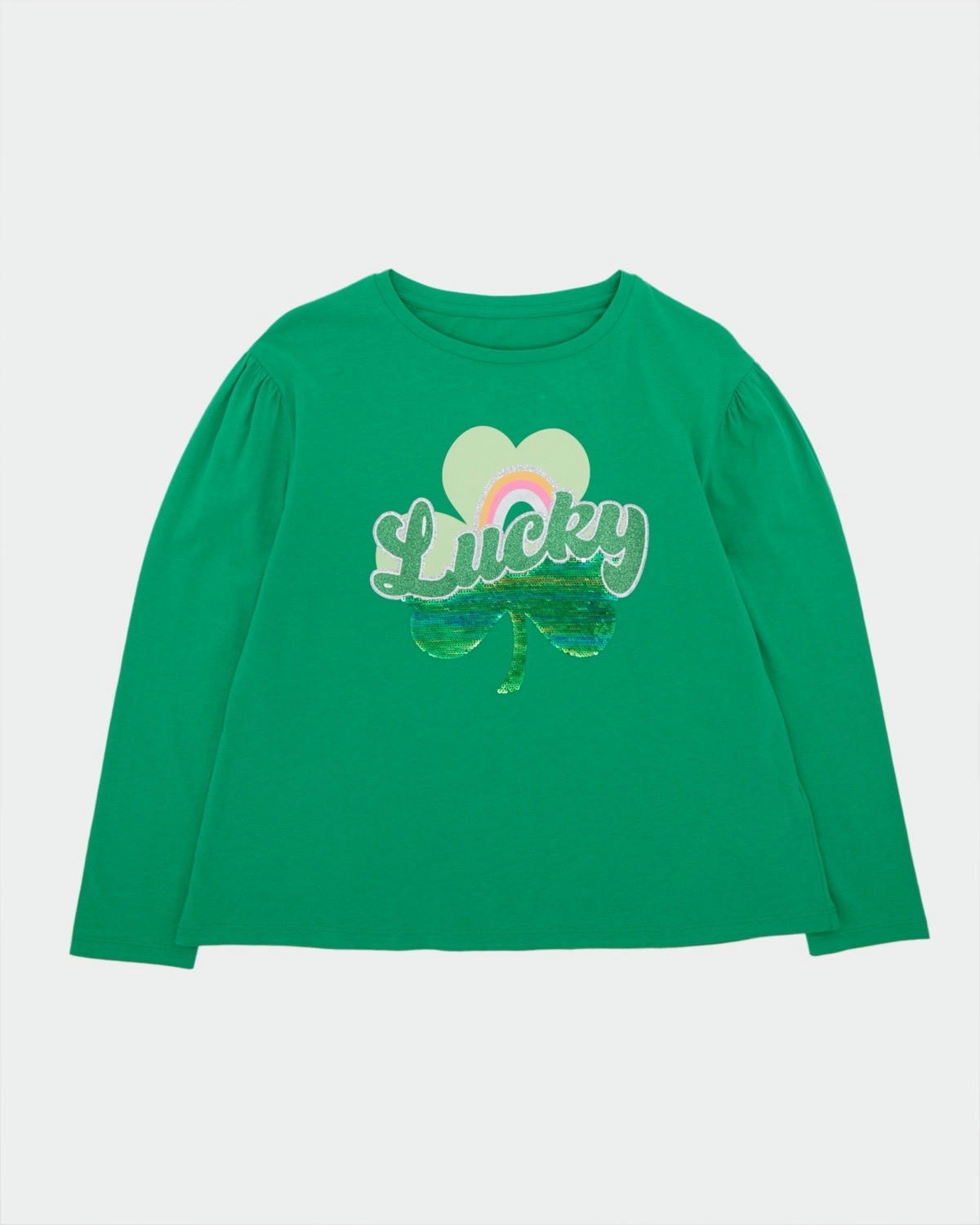 Long-Sleeved Lucky Rainbow Top (2-14 years)