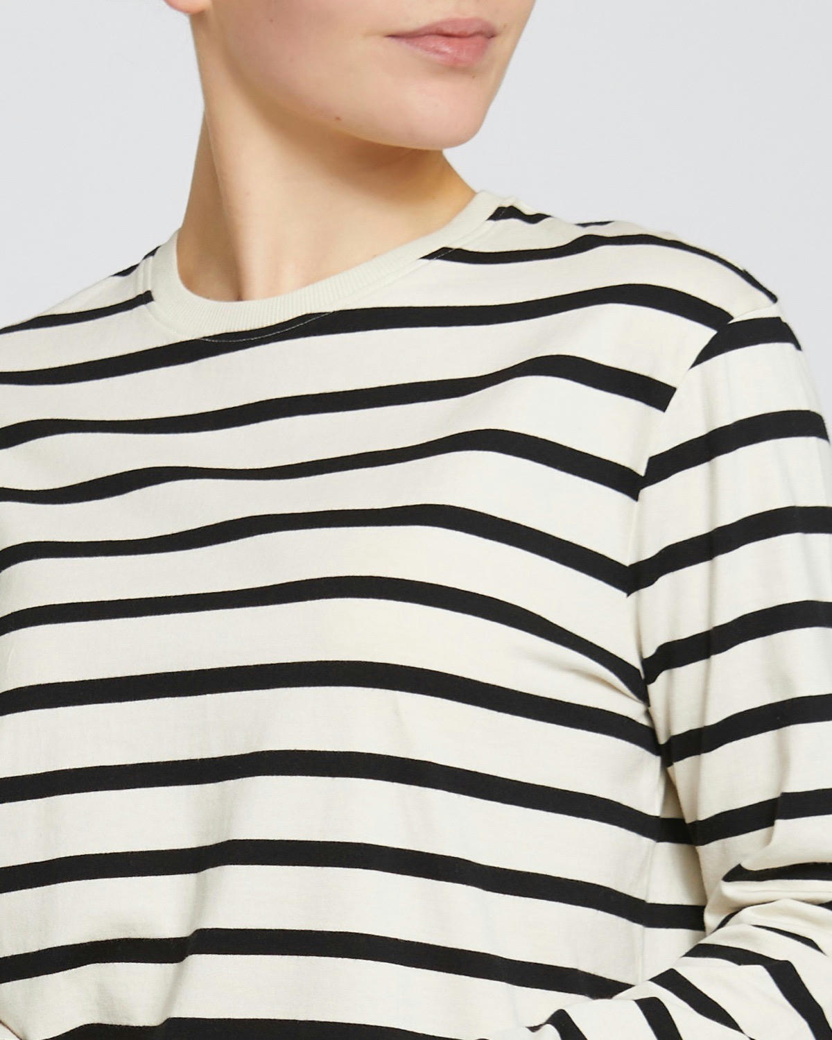 Long-Sleeved Striped Top