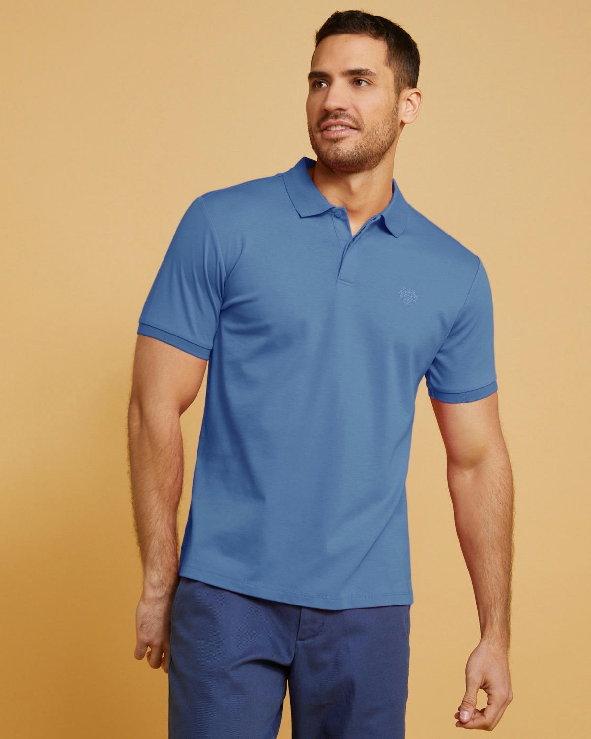 Paul Costelloe Living Mercerised Pima Cotton Polo Shirt