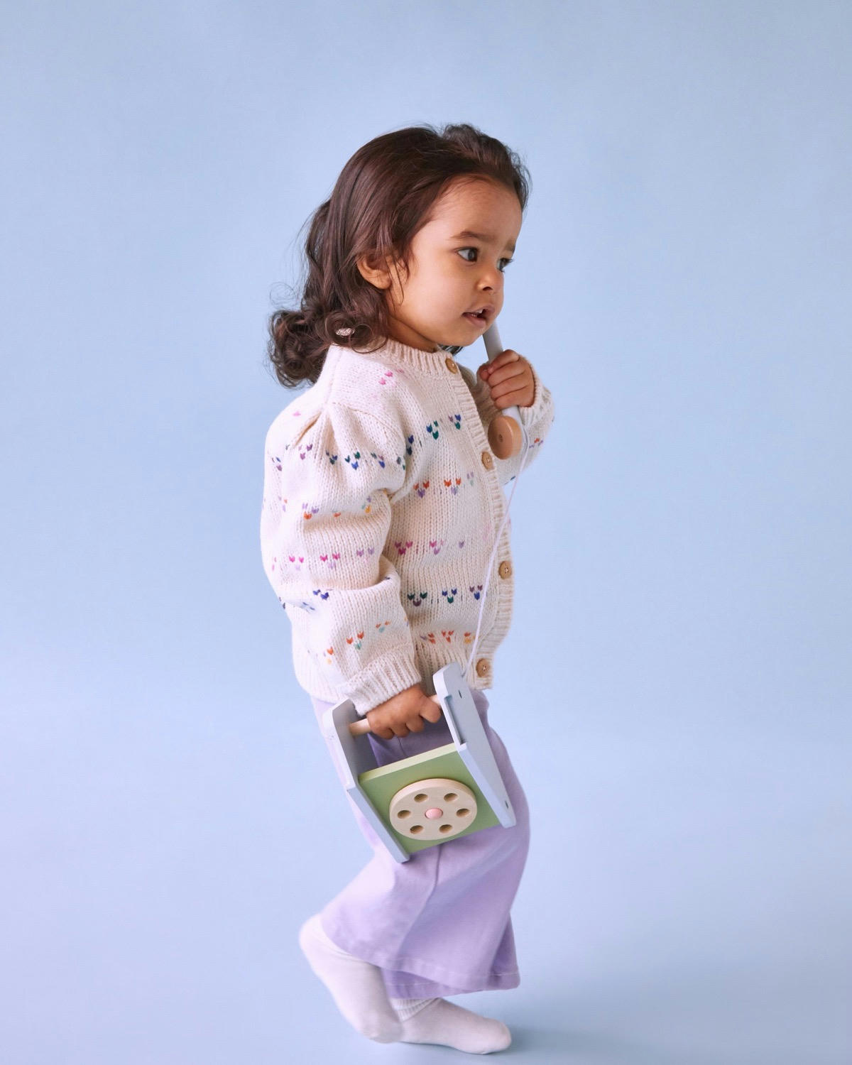 Leigh Tucker Willow Bell Knit Cardigan (Newborn-4 Years)