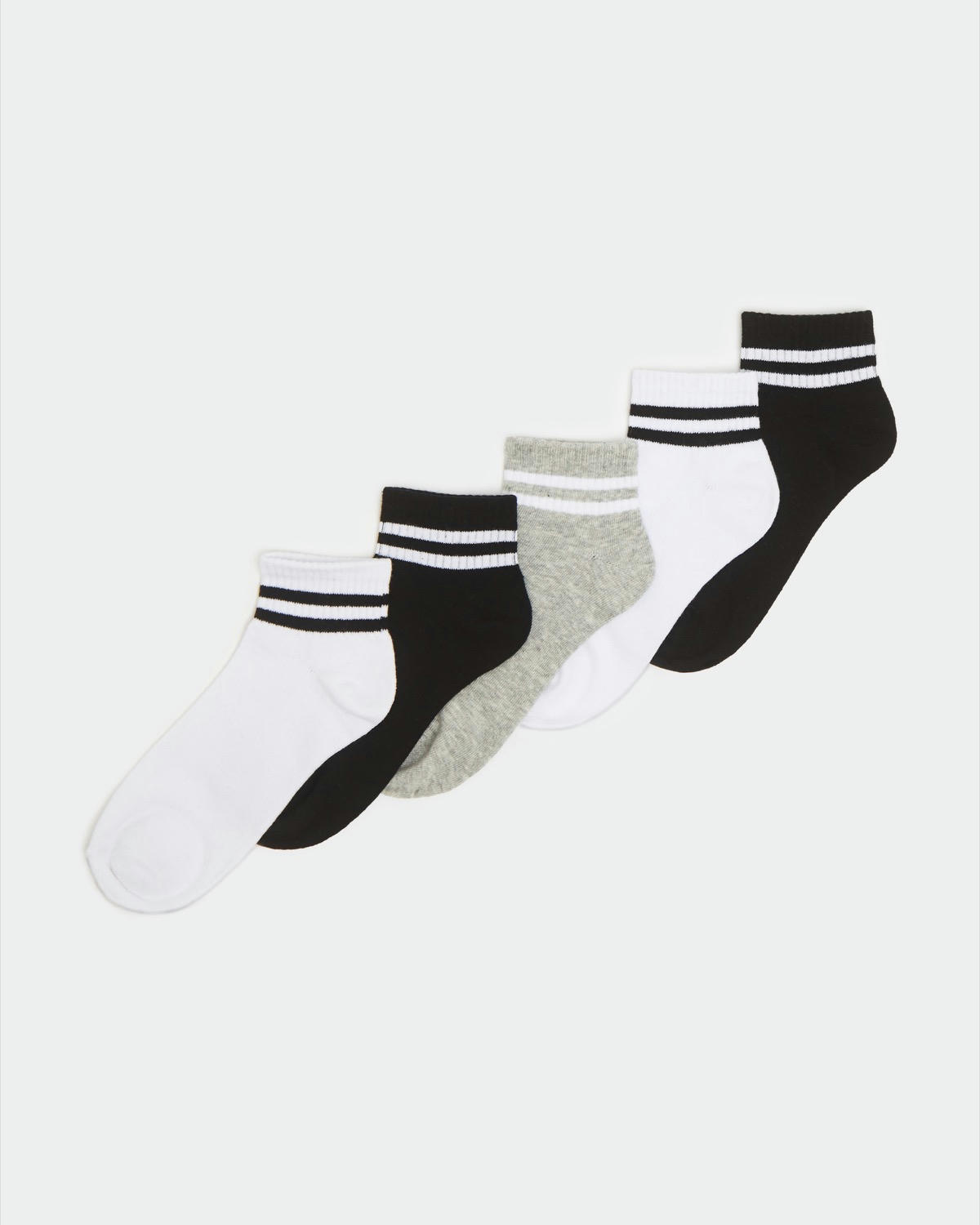 Cotton Rich Ankle Socks (Pack Of 5)