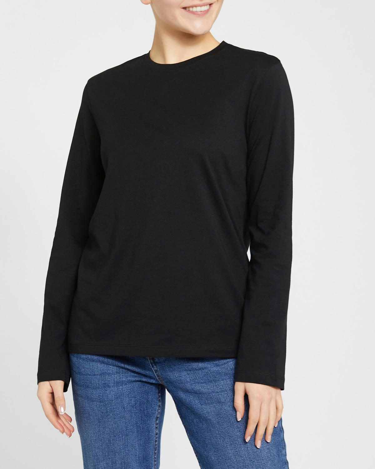 Pure Cotton Long-Sleeved Top