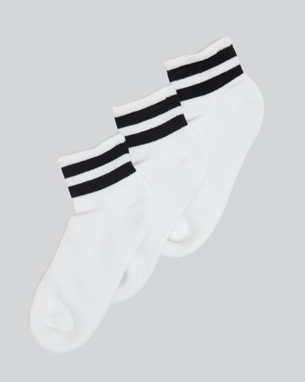 Cotton Rich Quarter Socks - Pack Of 3