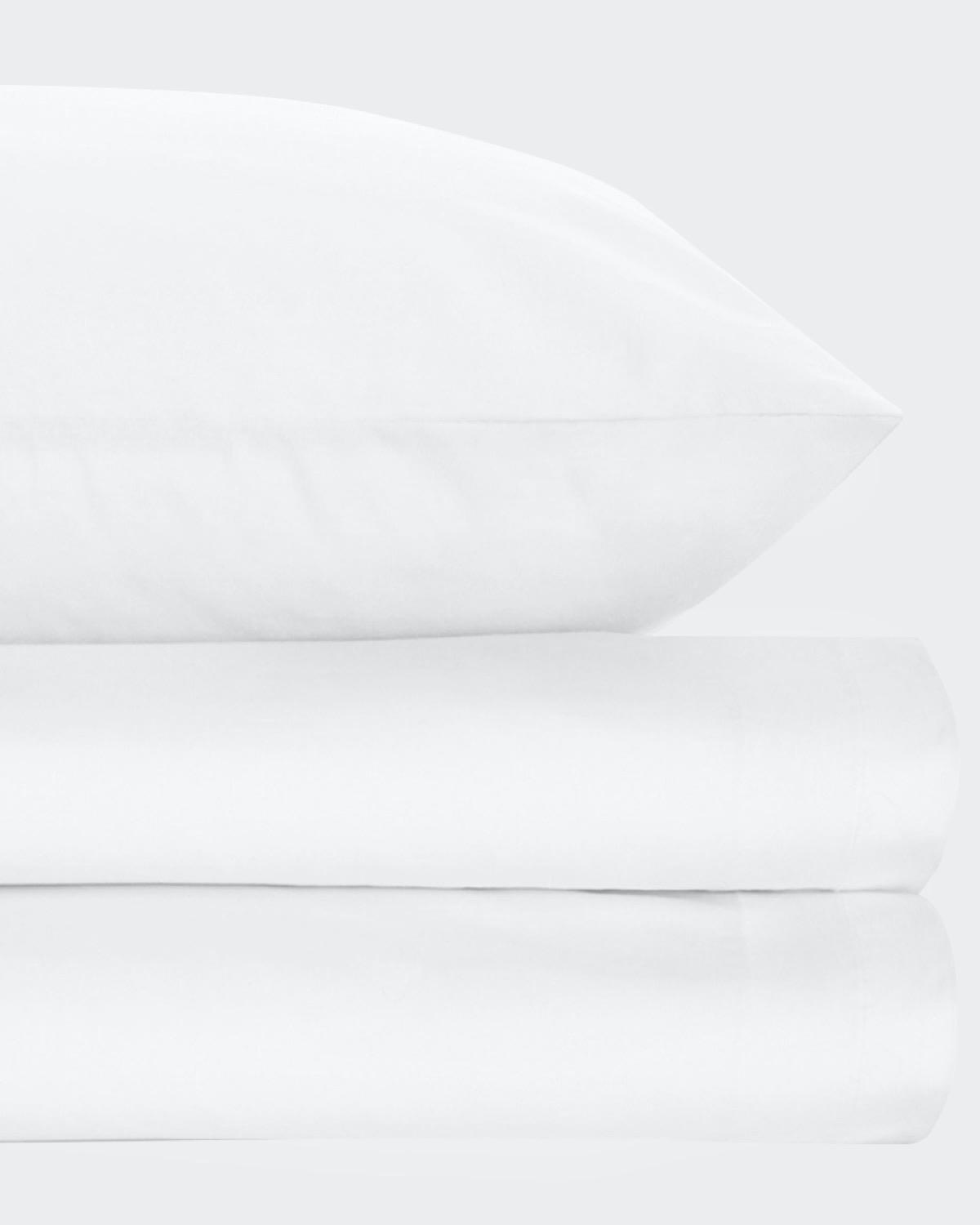Non Iron Percale King Pillowcase 180 Thread Count