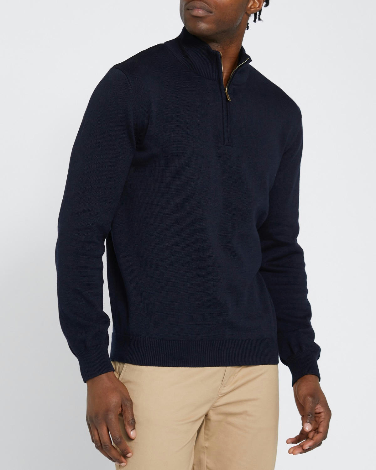 Cotton 1/4 Zip Jumper