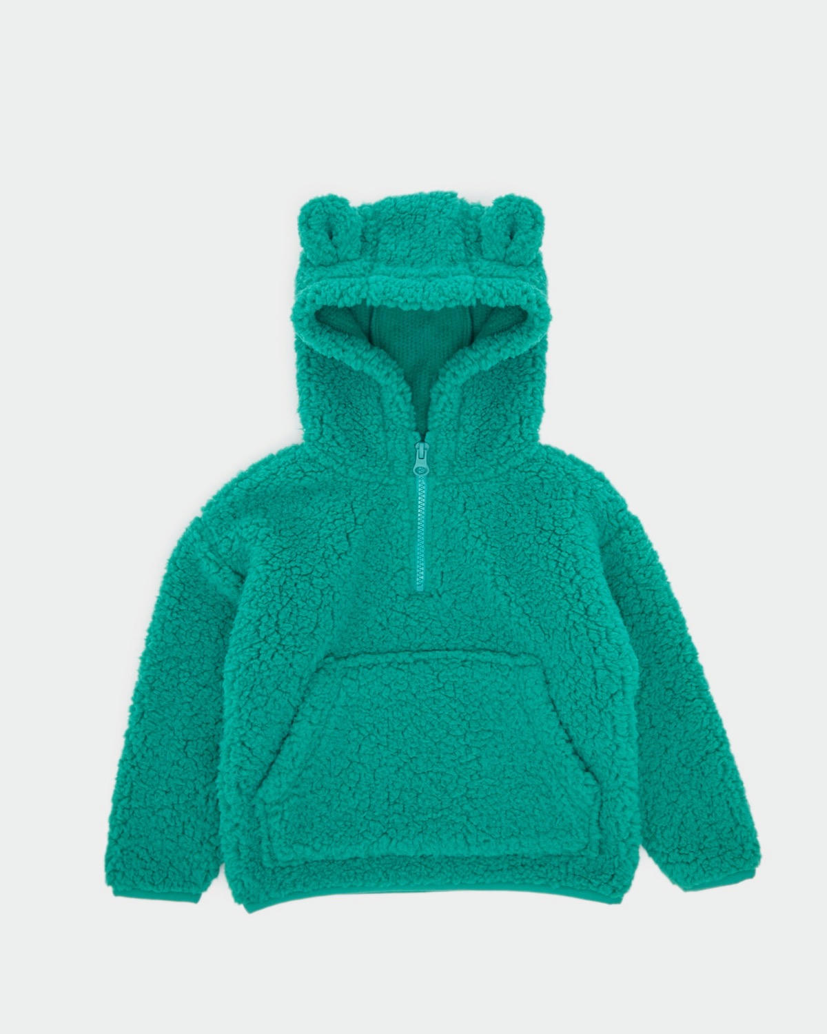 Borg Half Zip Fleece Hoodie (6 Months-5 Years)
