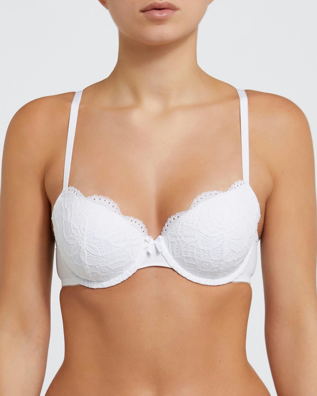 Wired Padded Floral Lace T-Shirt Bras - Pack Of 2