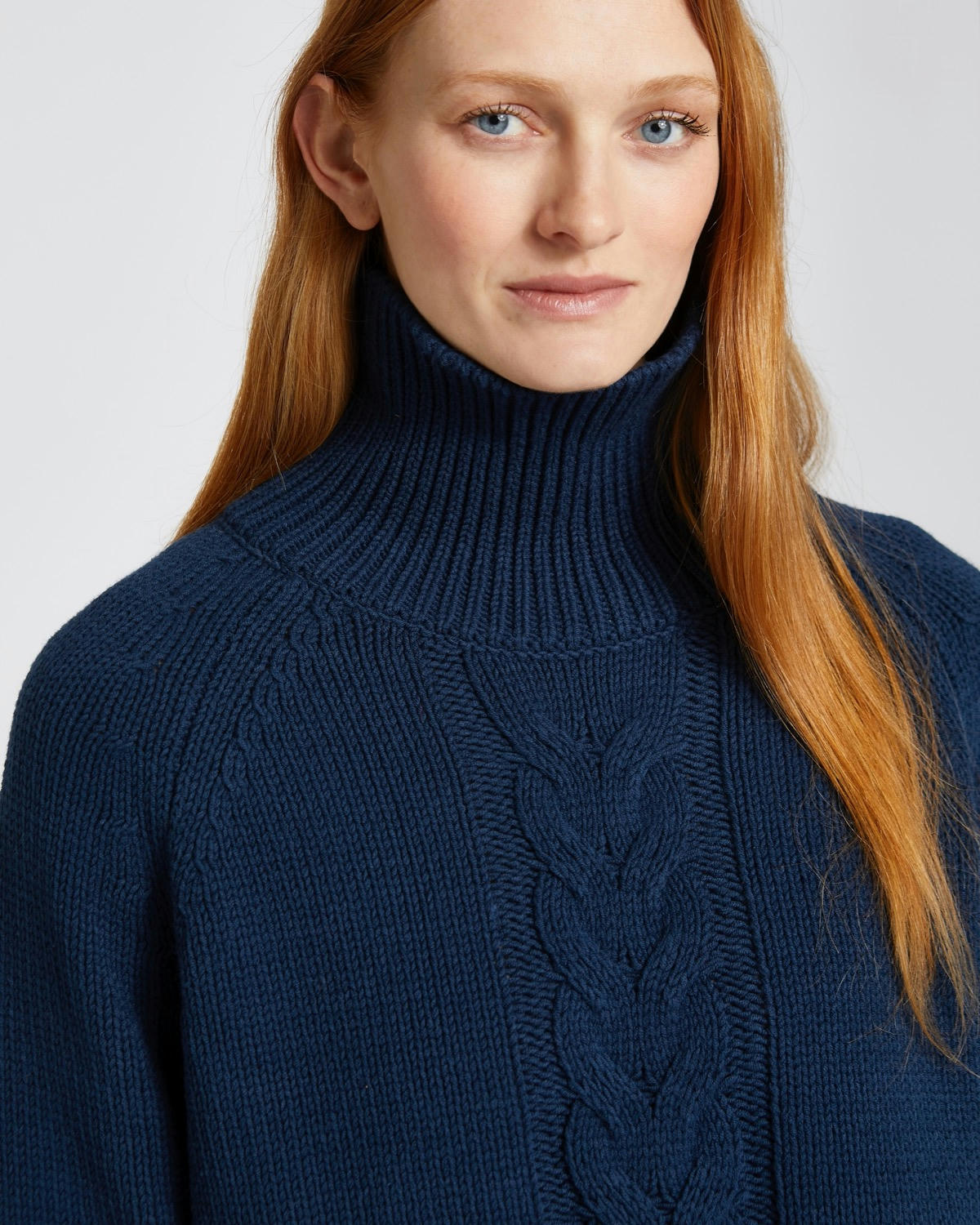 Carolyn Donnelly The Edit Cable Front Polo Neck Jumper