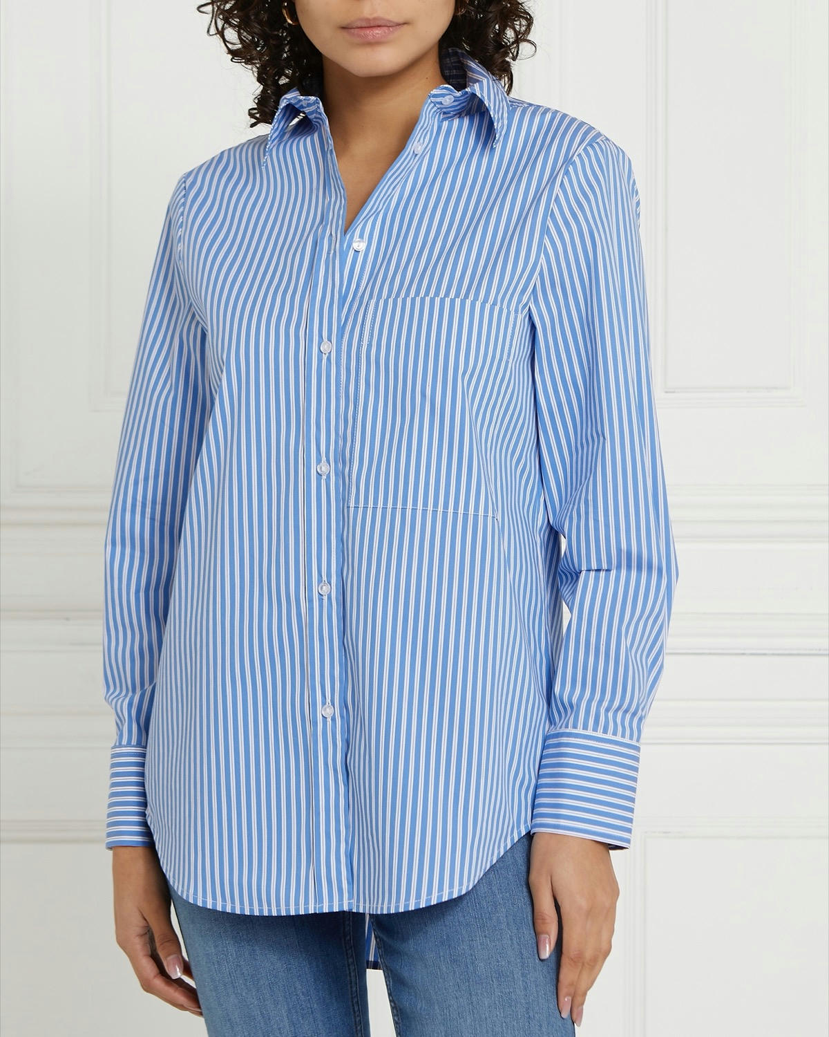 Gallery Oversized Striped Shirt