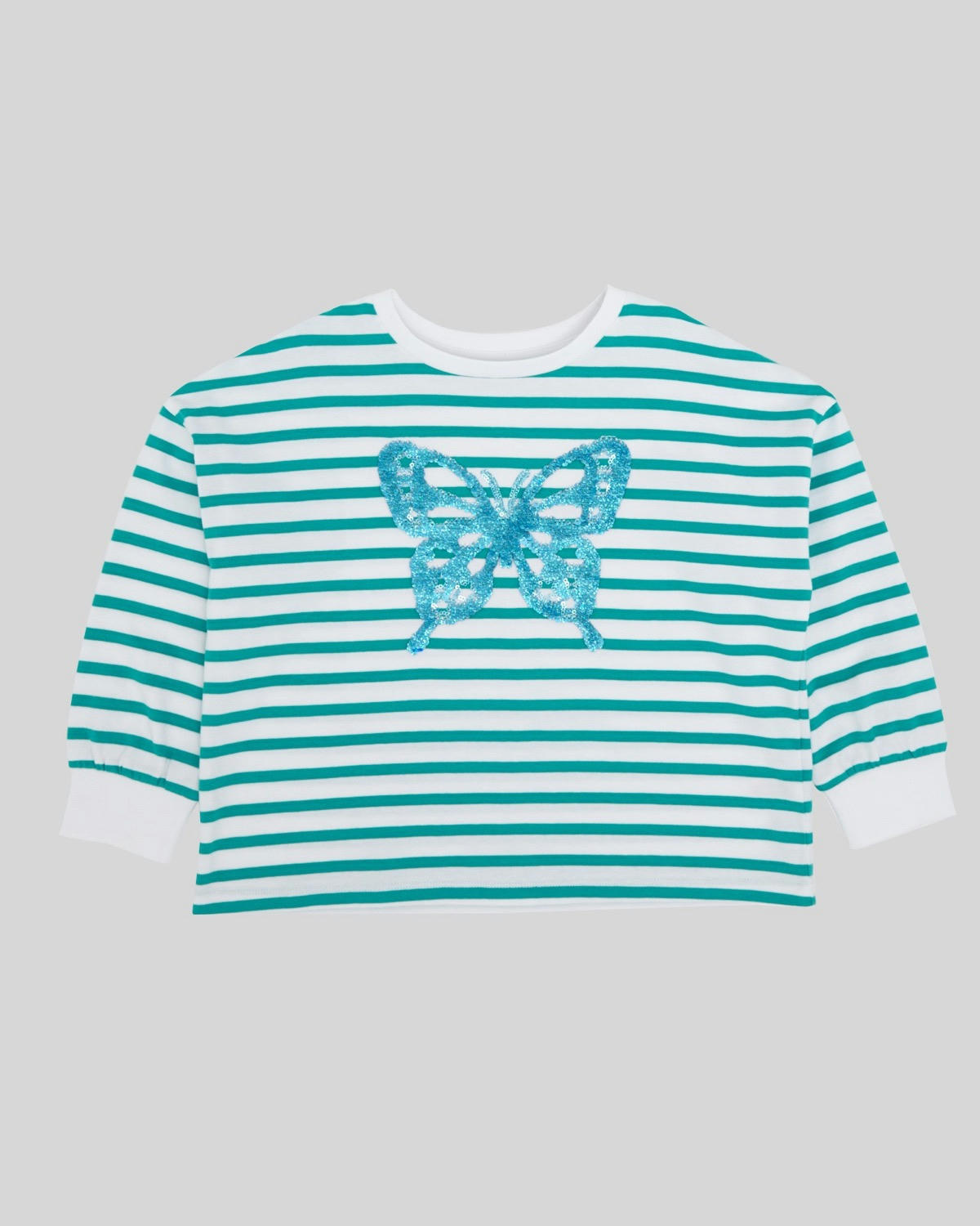 Sequin Boxy Long-Sleeved T-Shirt (3-14 Years)