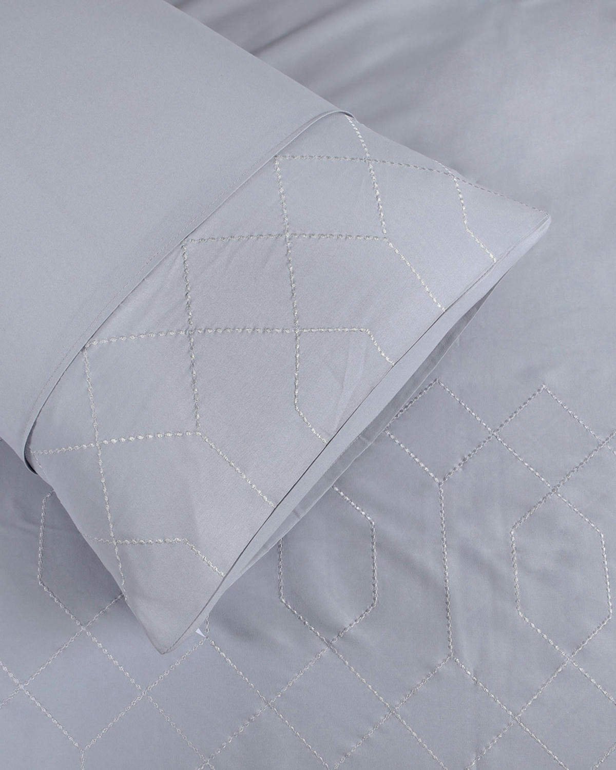 Geo Embroidered Duvet Set