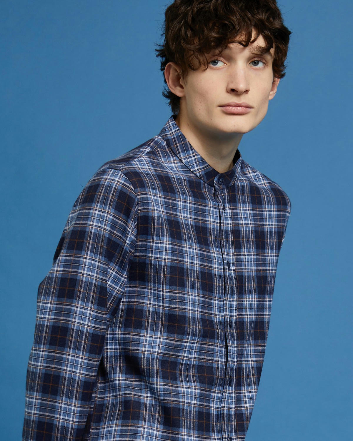 Paul Galvin Check Grandad Shirt