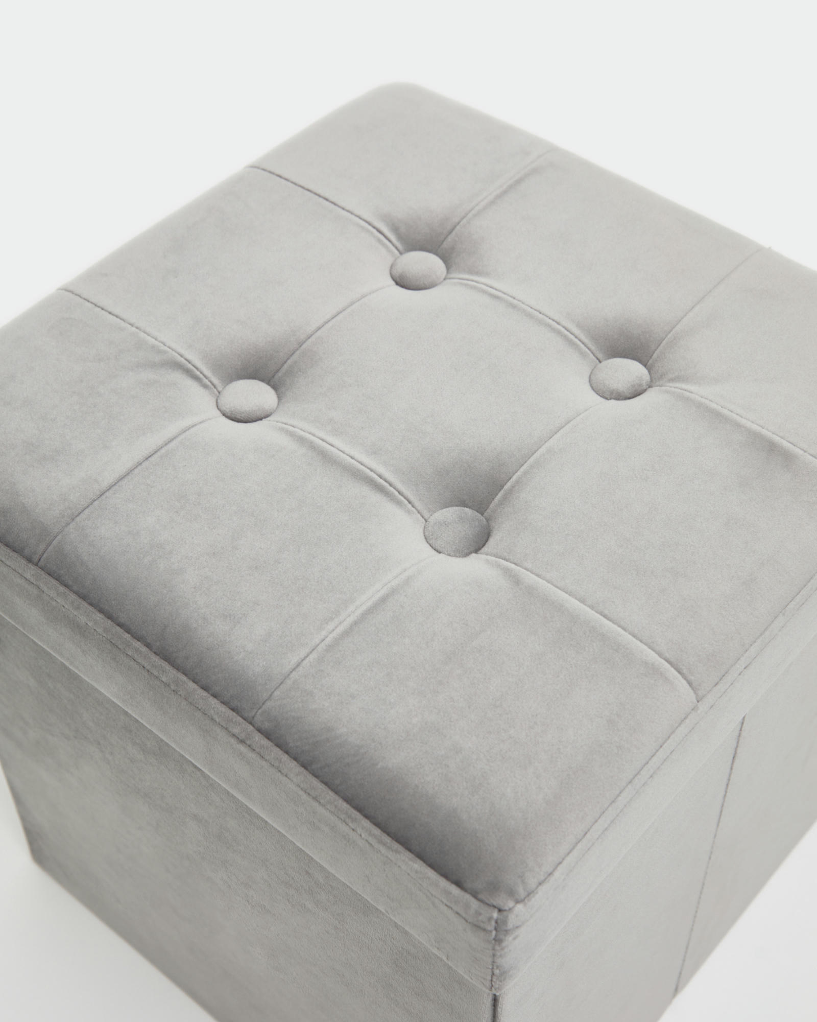 Velvet Storage Cube With Lid