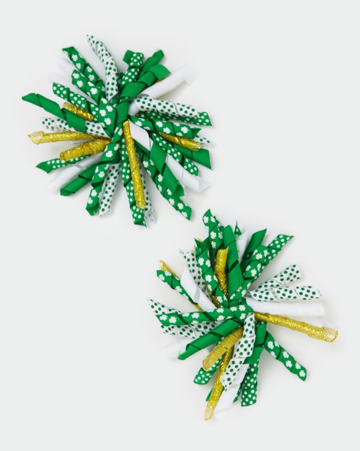 St. Patrick's Day Ribbon Hair Clip (Pack Of 2)