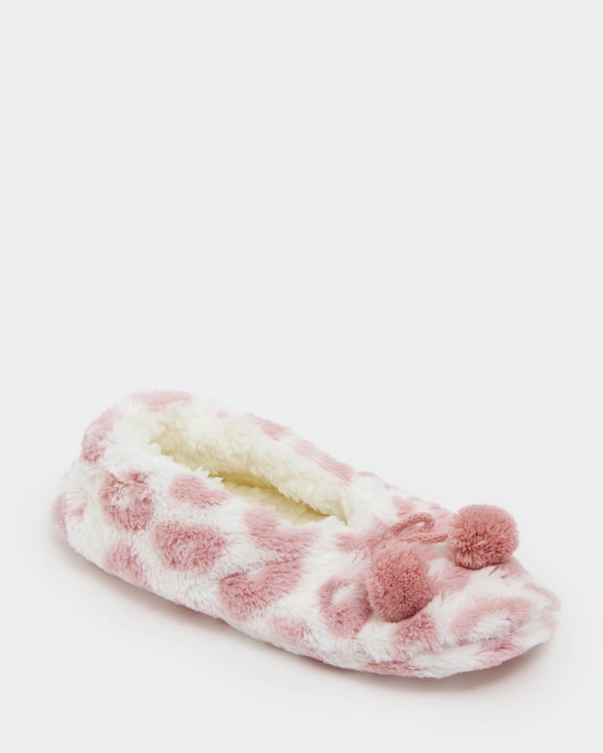 Fur Ballerina Slipper Sock