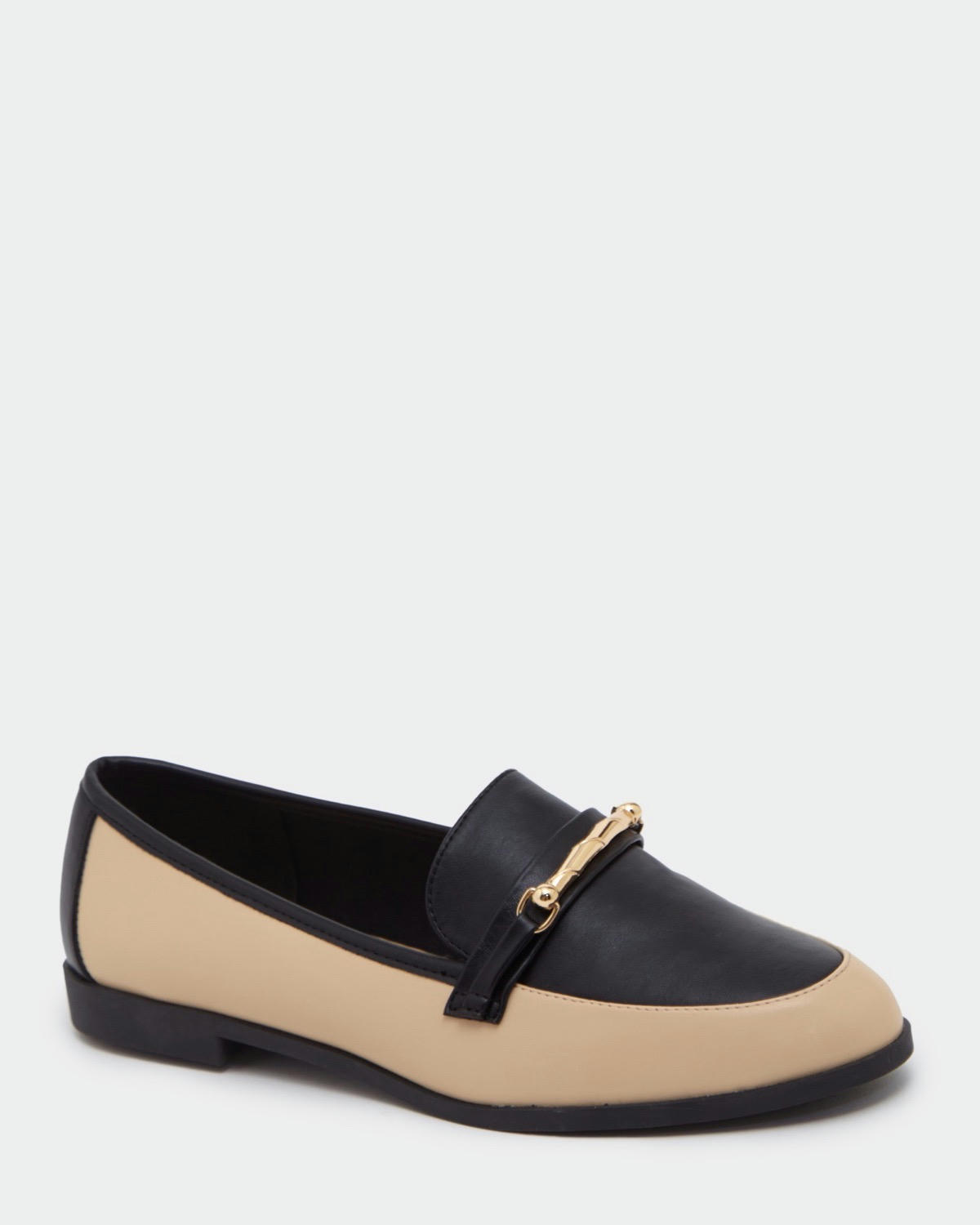 Wide Fit Gold Bar Loafer