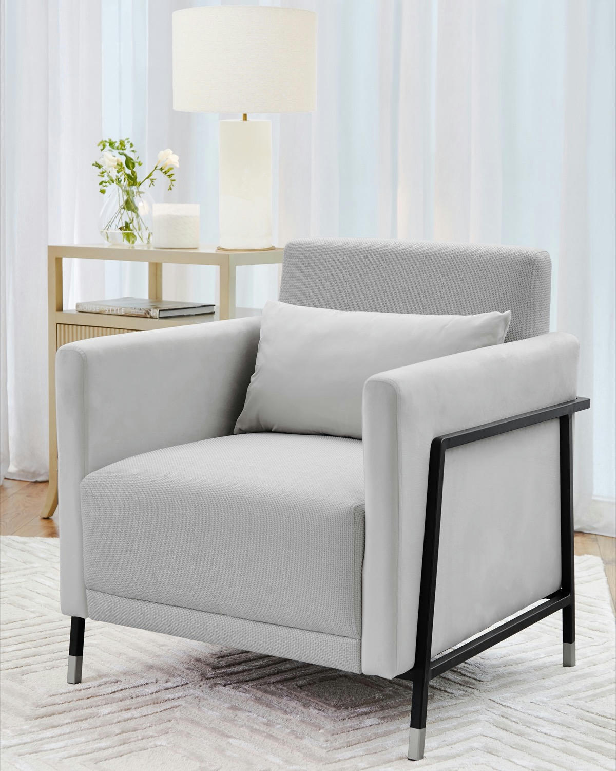 Francis Brennan the Collection Grey Kenmare Armchair