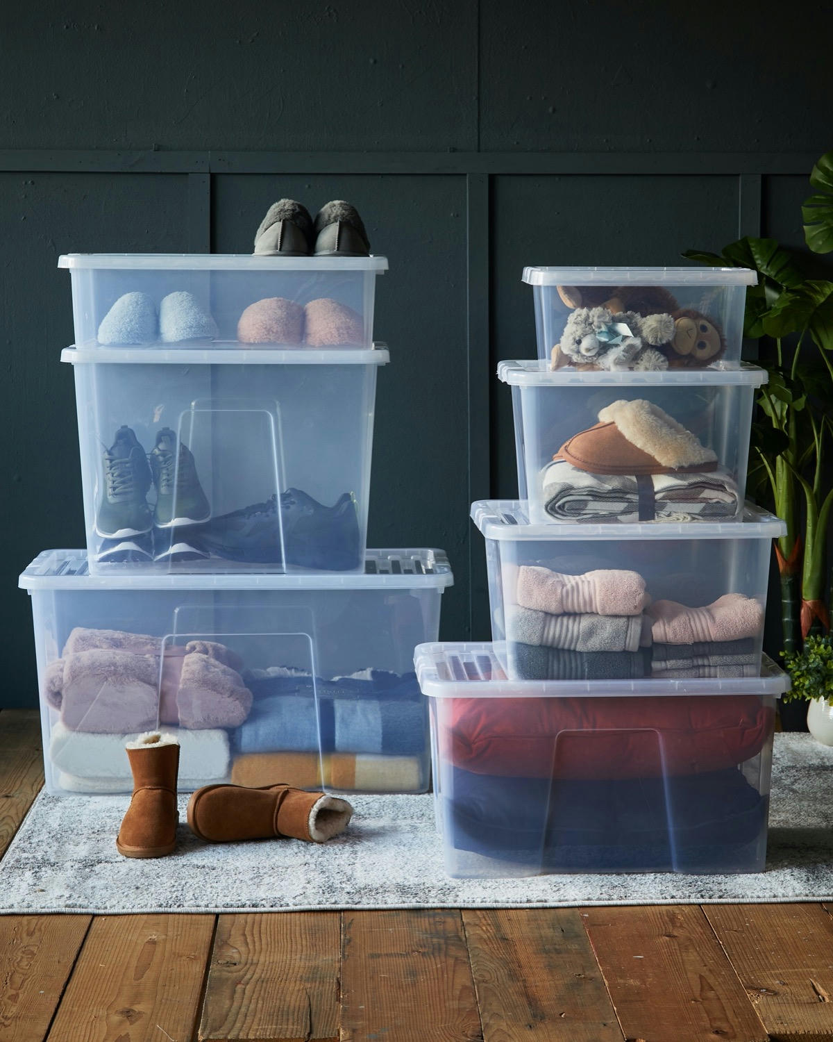 Clear Storage Box With Lid