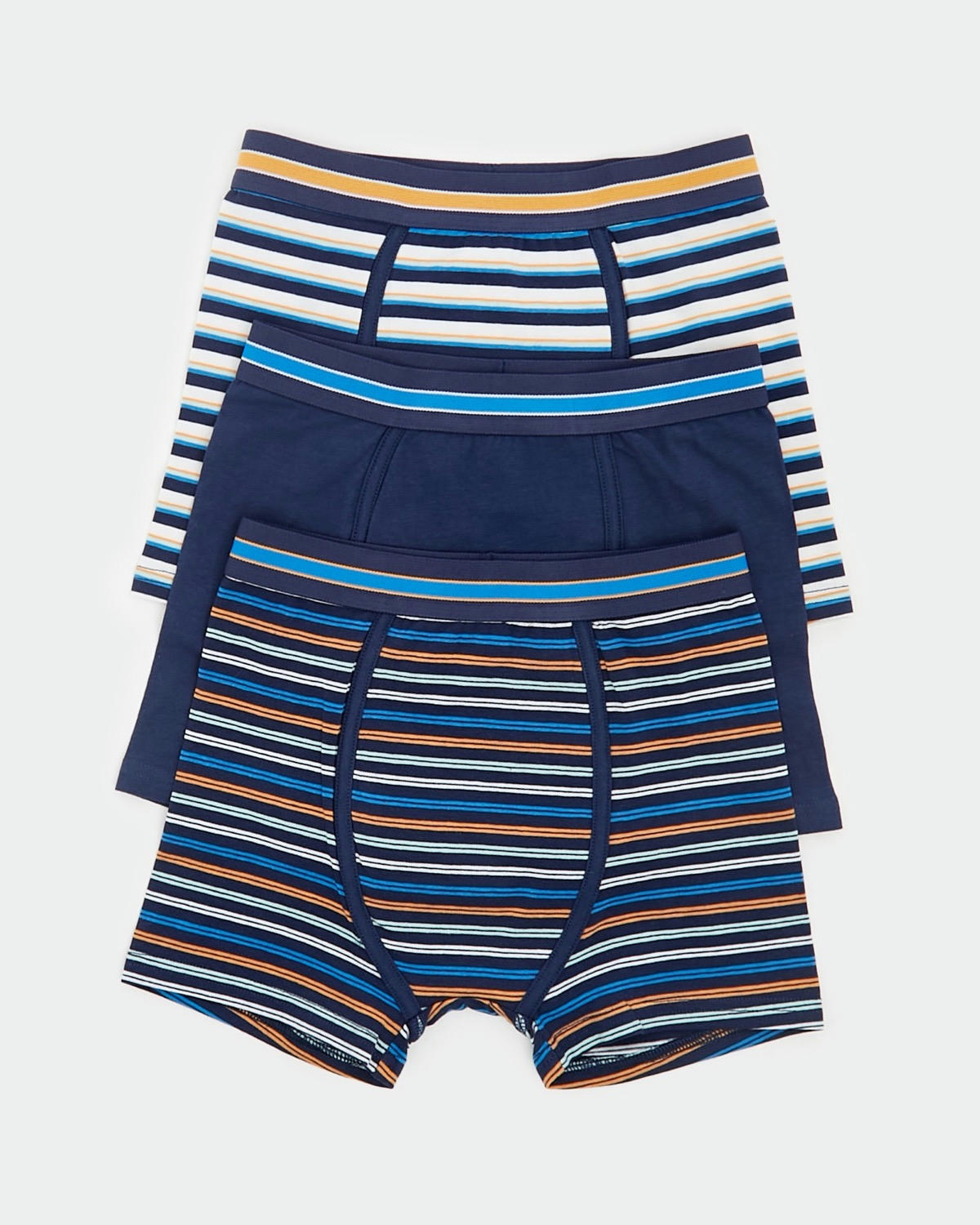 Boys Jersey Trunks - Pack Of 3 (2 - 10 Years)