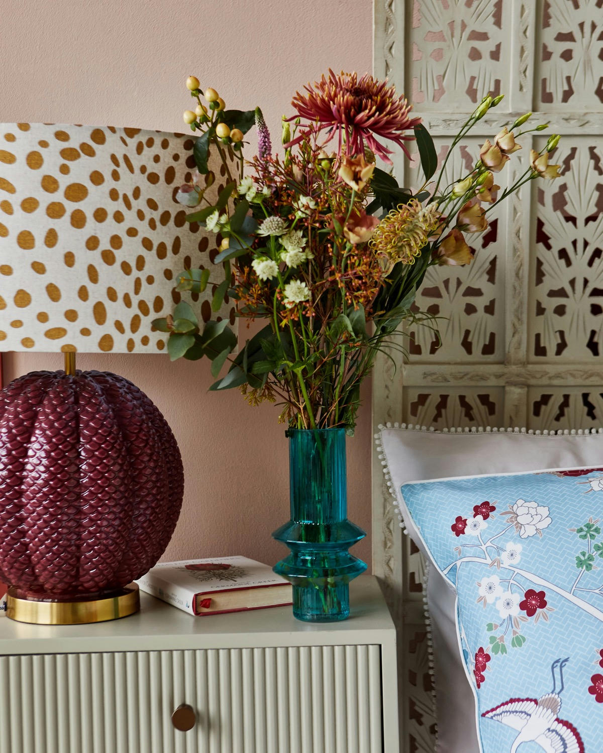 Carolyn Donnelly Eclectic Texture Glass Table Lamp