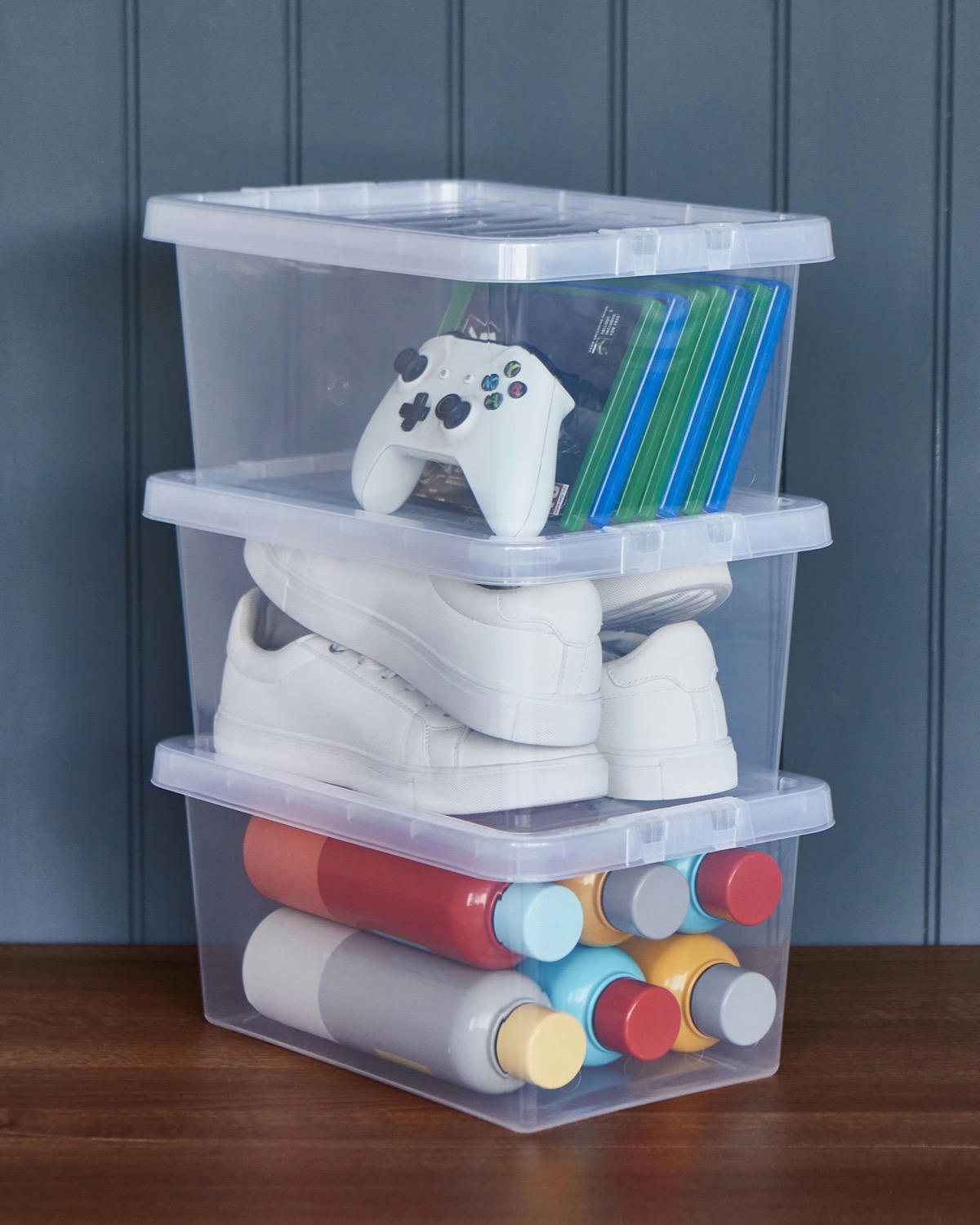 Clear Shoe Box Storage With Lid - Pack Of 3