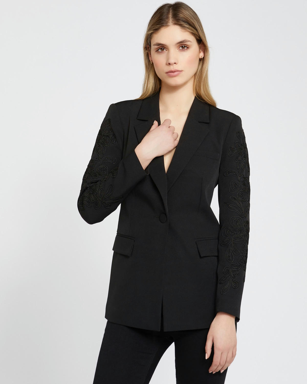 Savida Cara Detail Sleeve Blazer