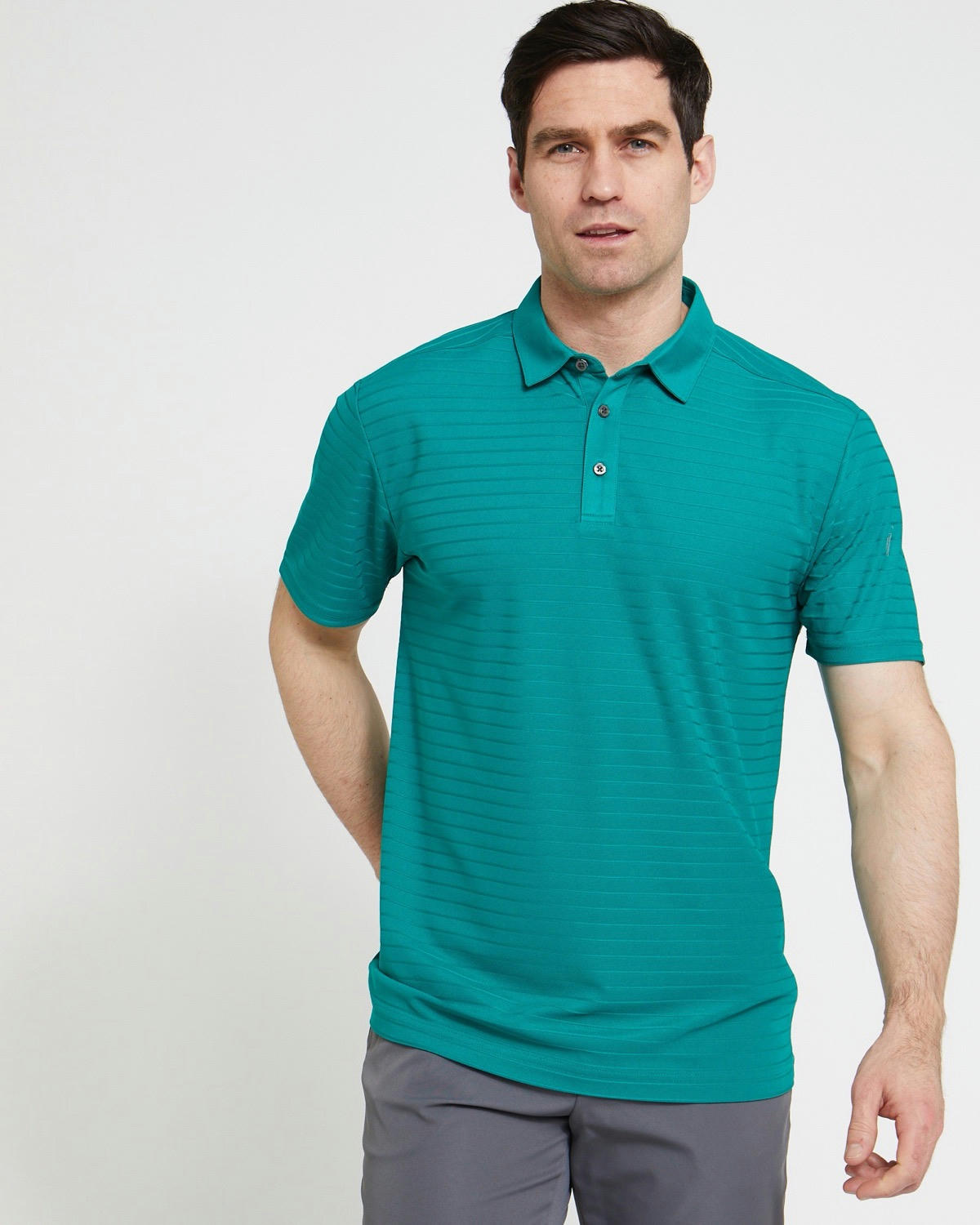 Pádraig Harrington Texture Stripe Polo Shirt