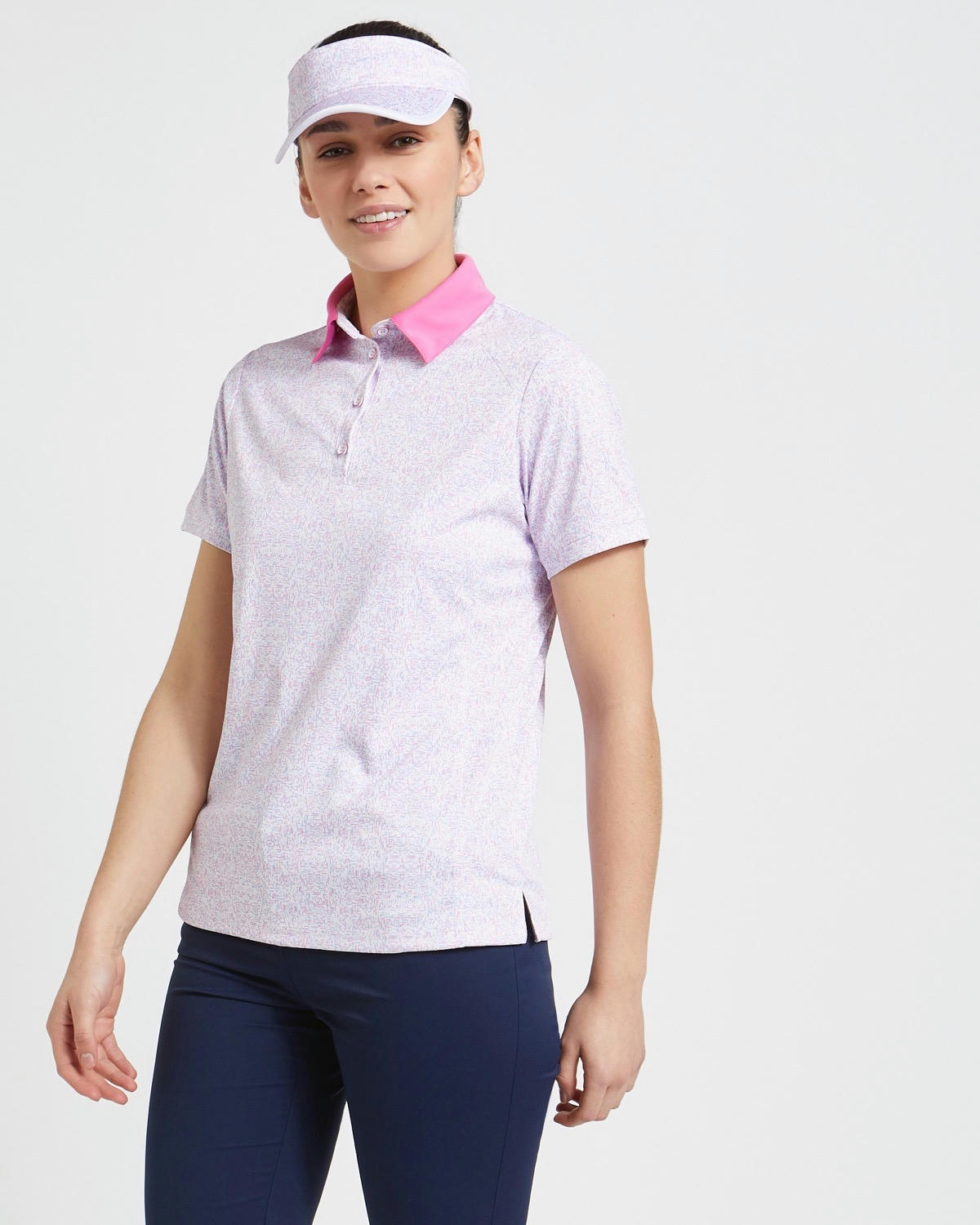 Pádraig Harrington Golf Pink Dash Polo Shirt