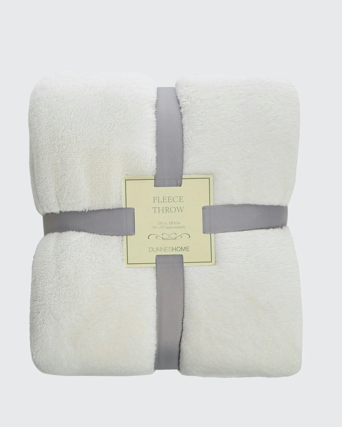 Cream Fleece Throw