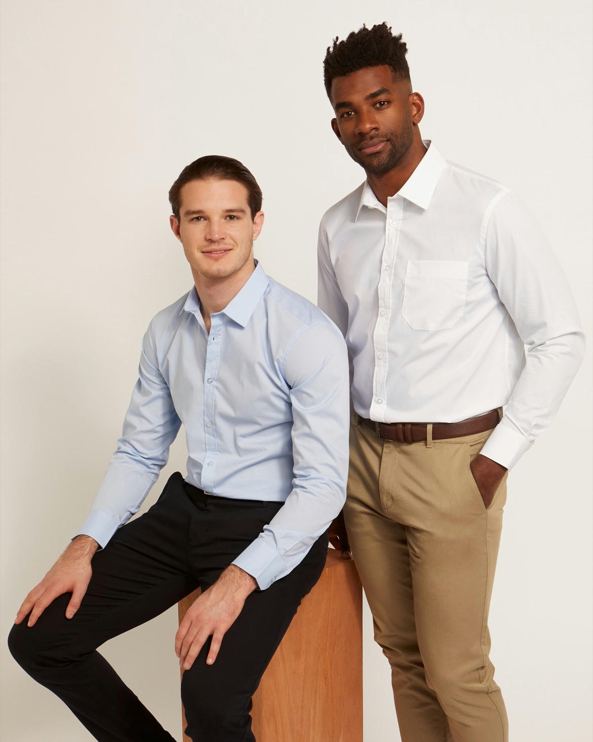 Tailored Fit Long Sleeved Knitted Stretch Shirt