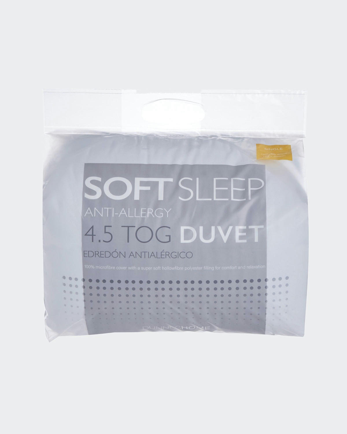 4.5 Tog Soft Sleep Duvet - Single