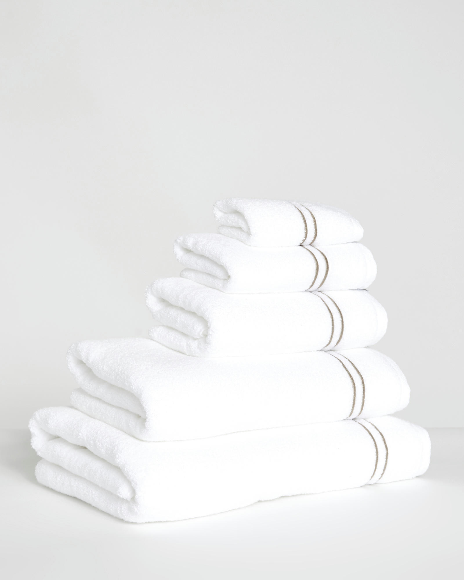 Francis Brennan the Collection Mink Stripe Towel