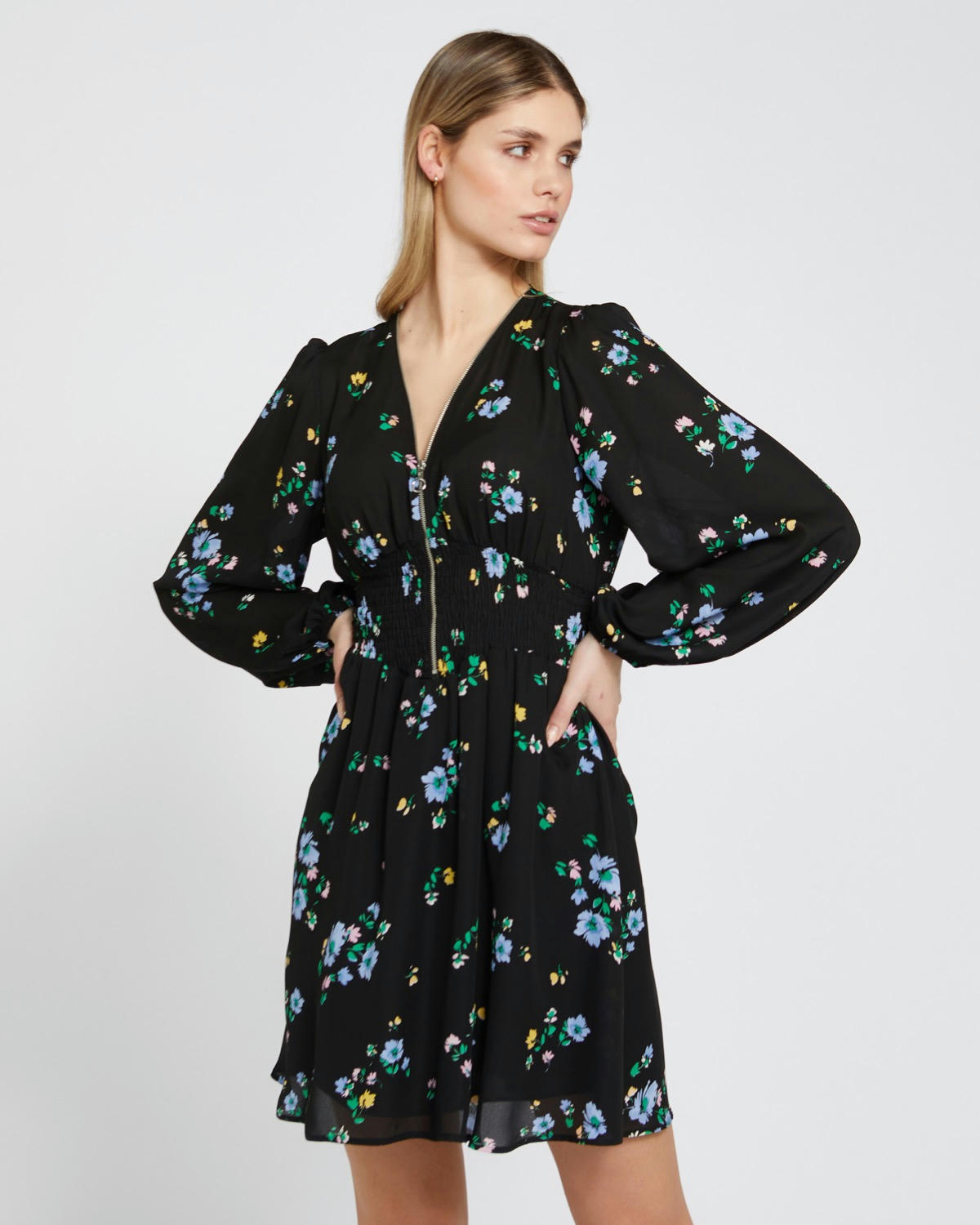 Savida Cara Printed Zip Dress