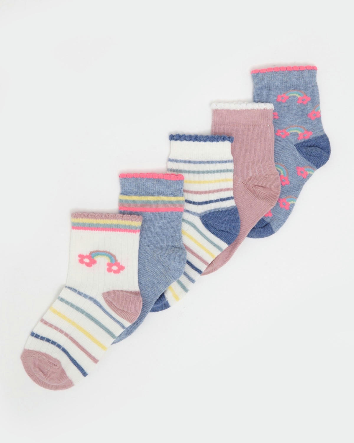 Baby Girls Design Socks - Pack Of 5