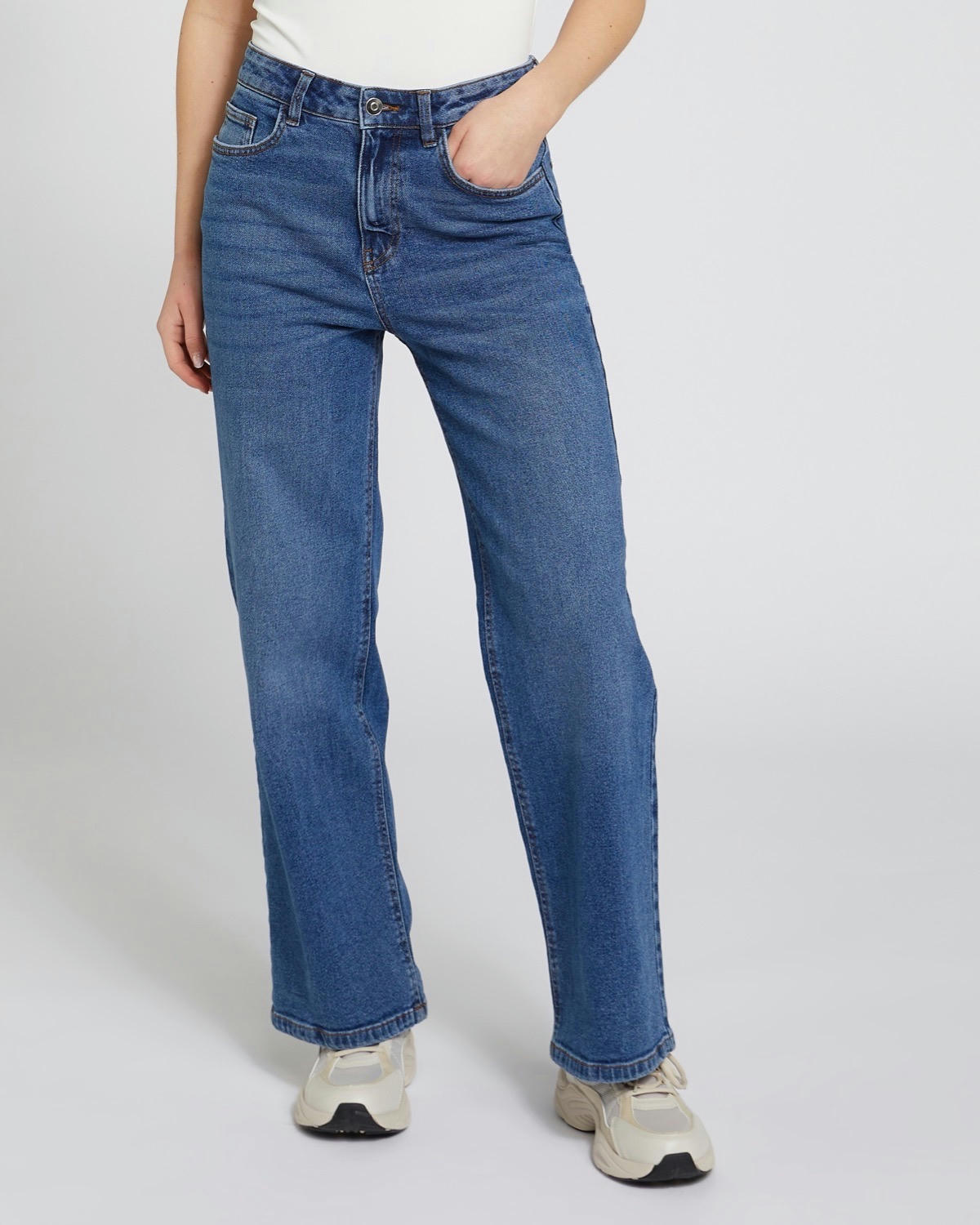 High Rise Wide Leg Jeans