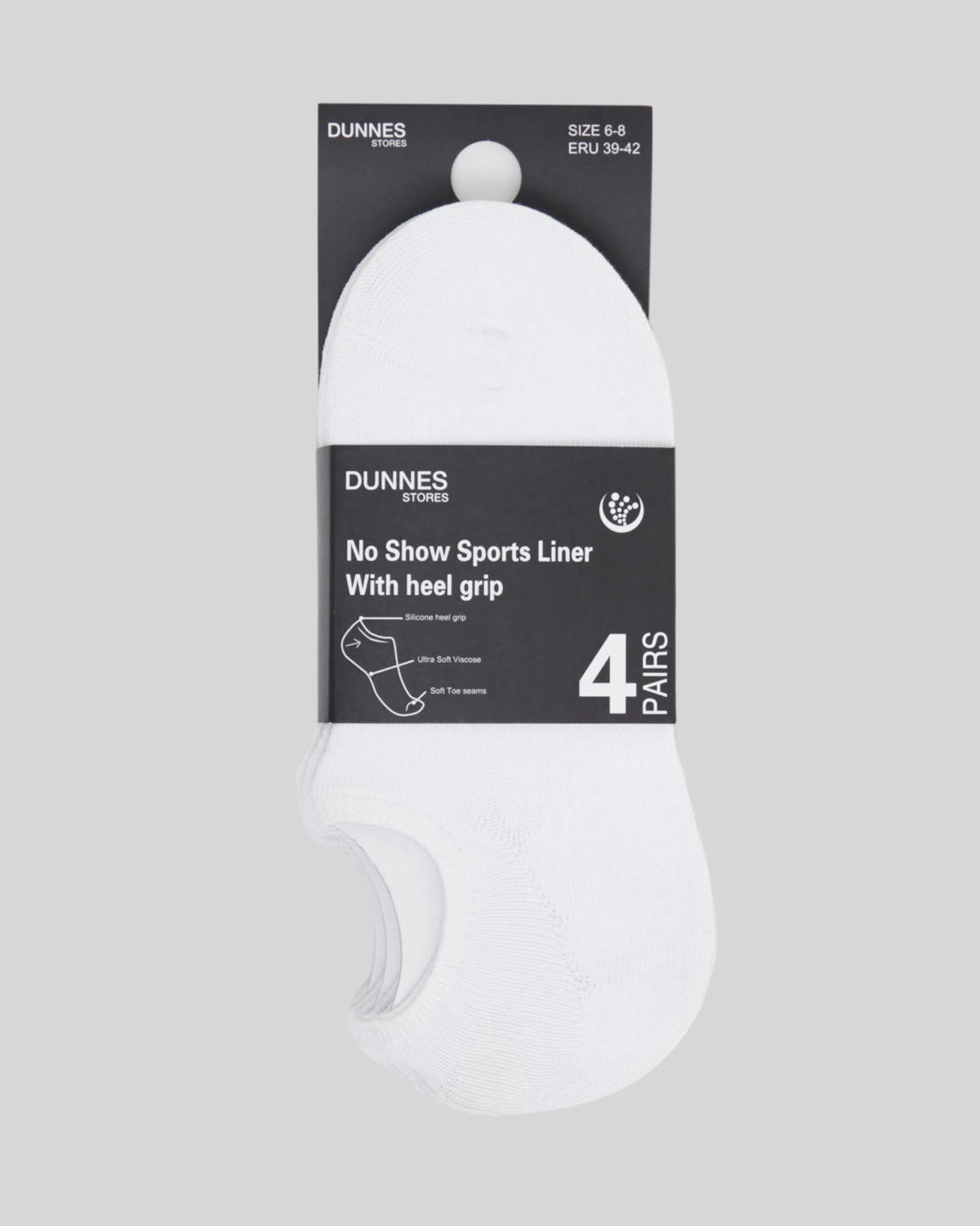 Invisible Sports Socks - Pack Of 4